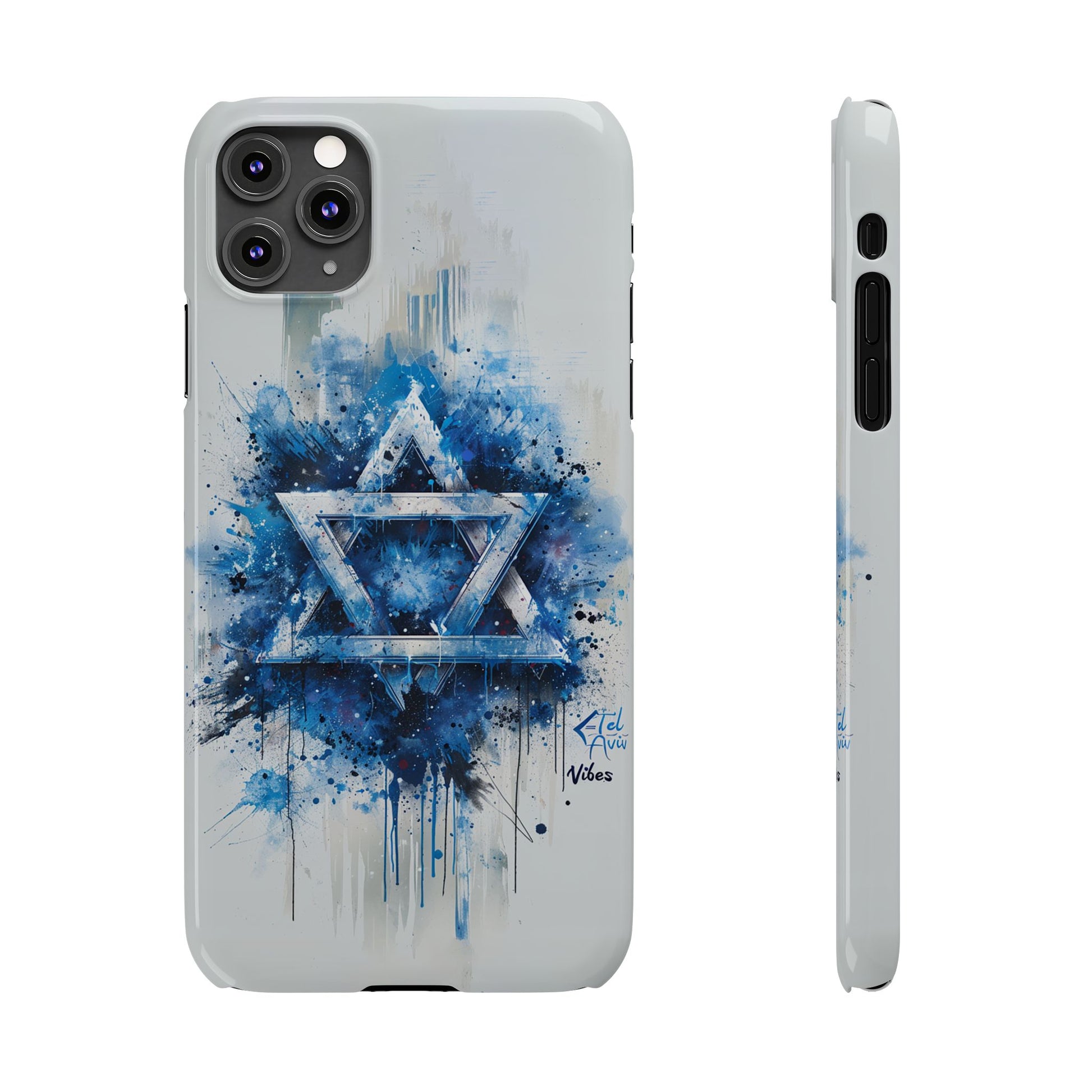 Graffiti Star of David Slim Phone Cases - American Zionist
