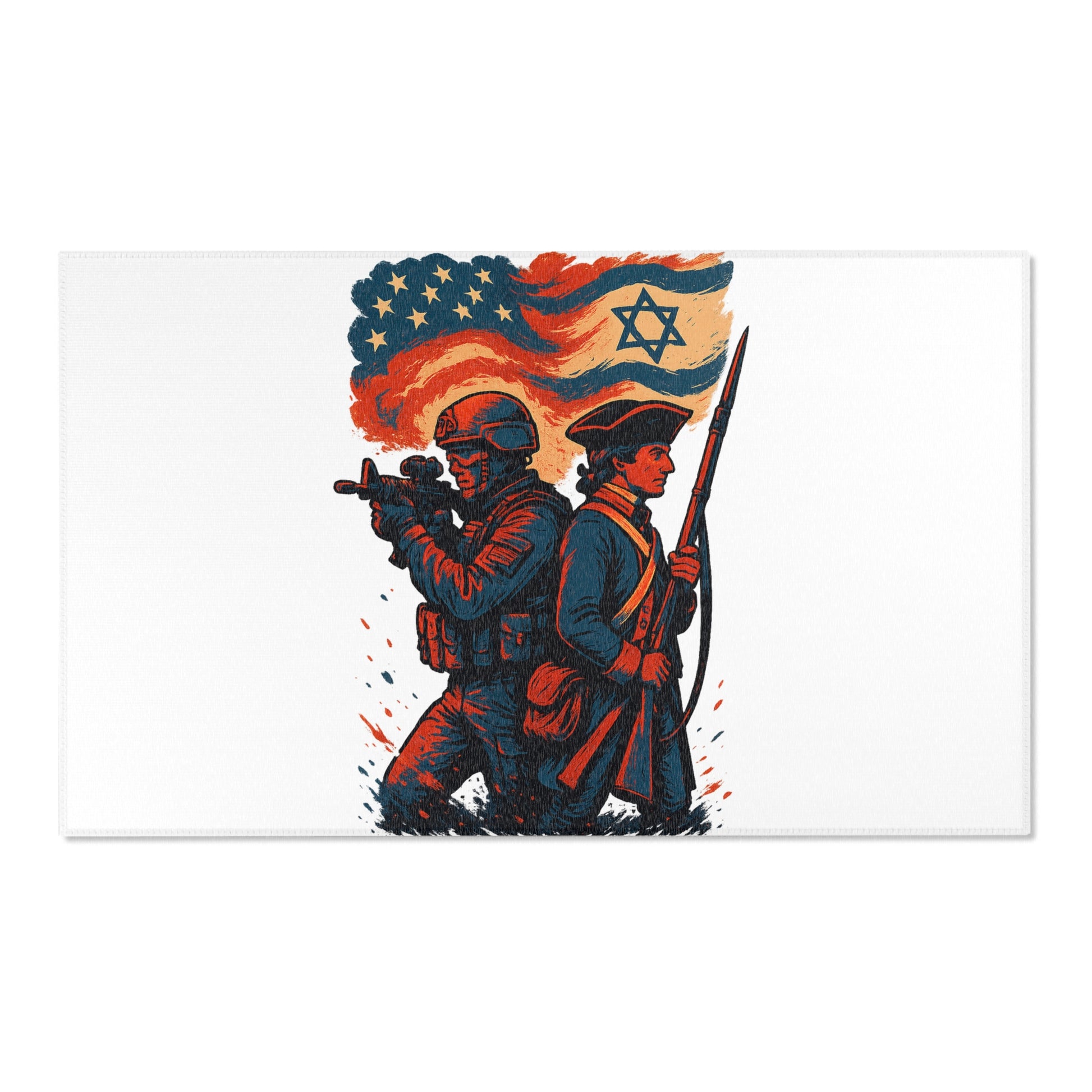 Defenders Across Generations Area Rugs - American Zionist