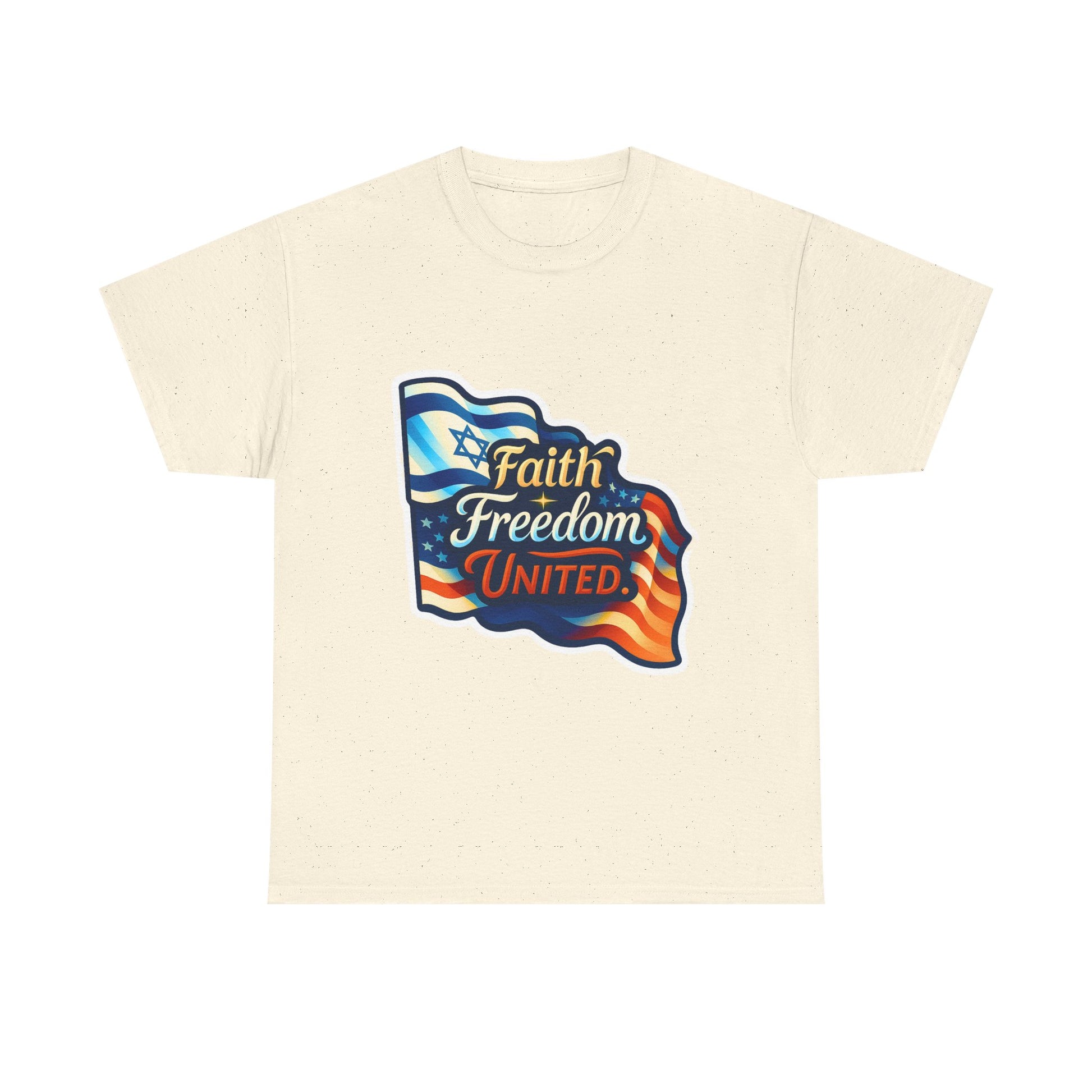 Faith Freedom United Unisex Heavy Cotton Tee - American Zionist