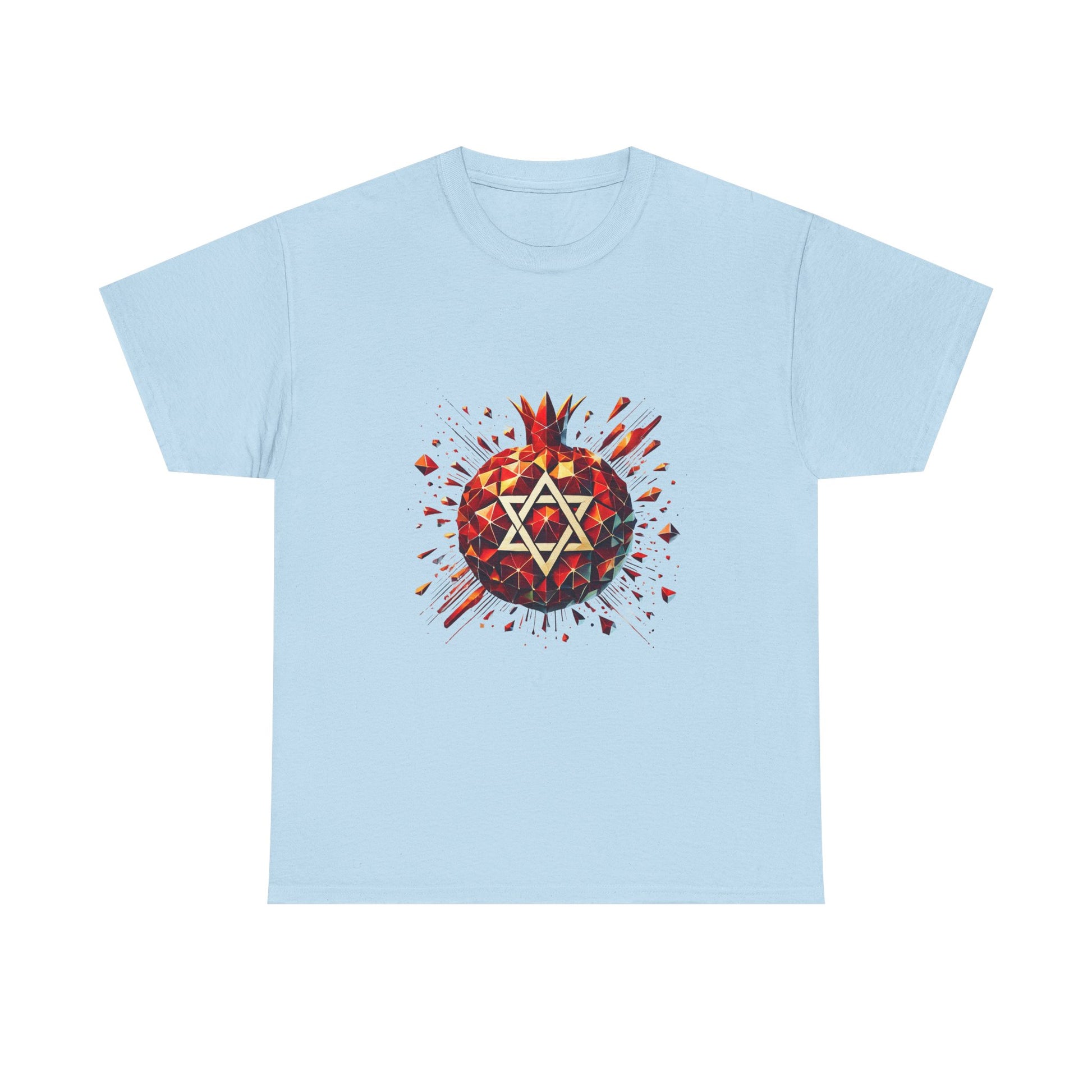 Pomegranate Star of David Unisex Heavy Cotton Tee - American Zionist