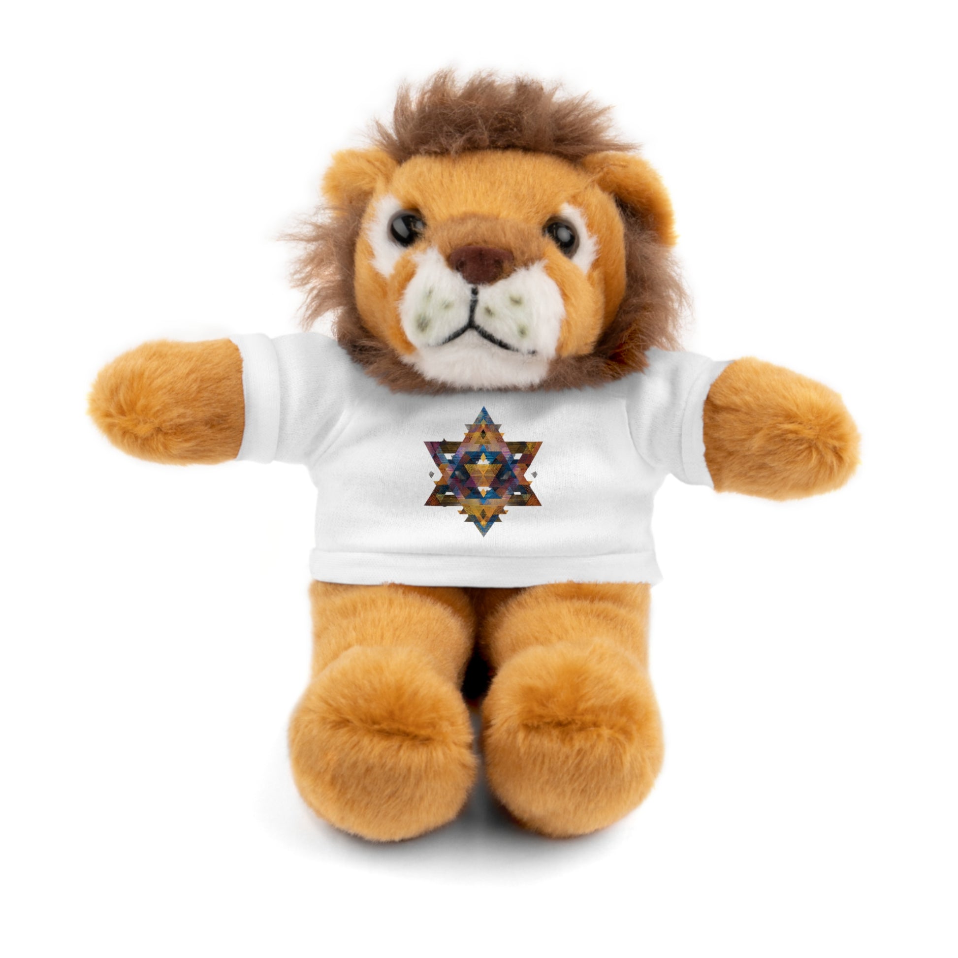 Star Of David Geometric Stuffed Animals with Tee - American Zionist