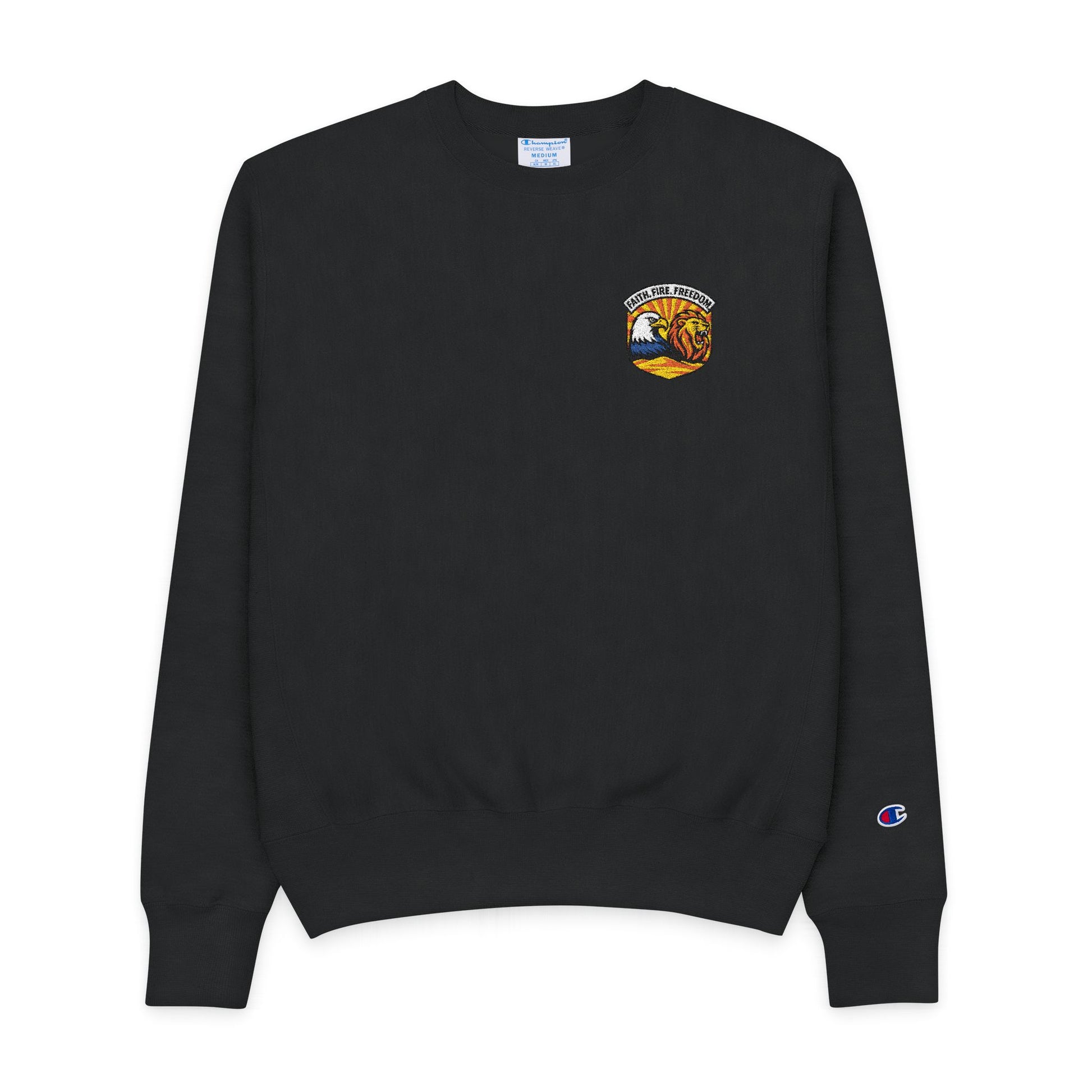 Lions Eagles Rise Men's Champion Crewneck Sweatshirt - American Zionist