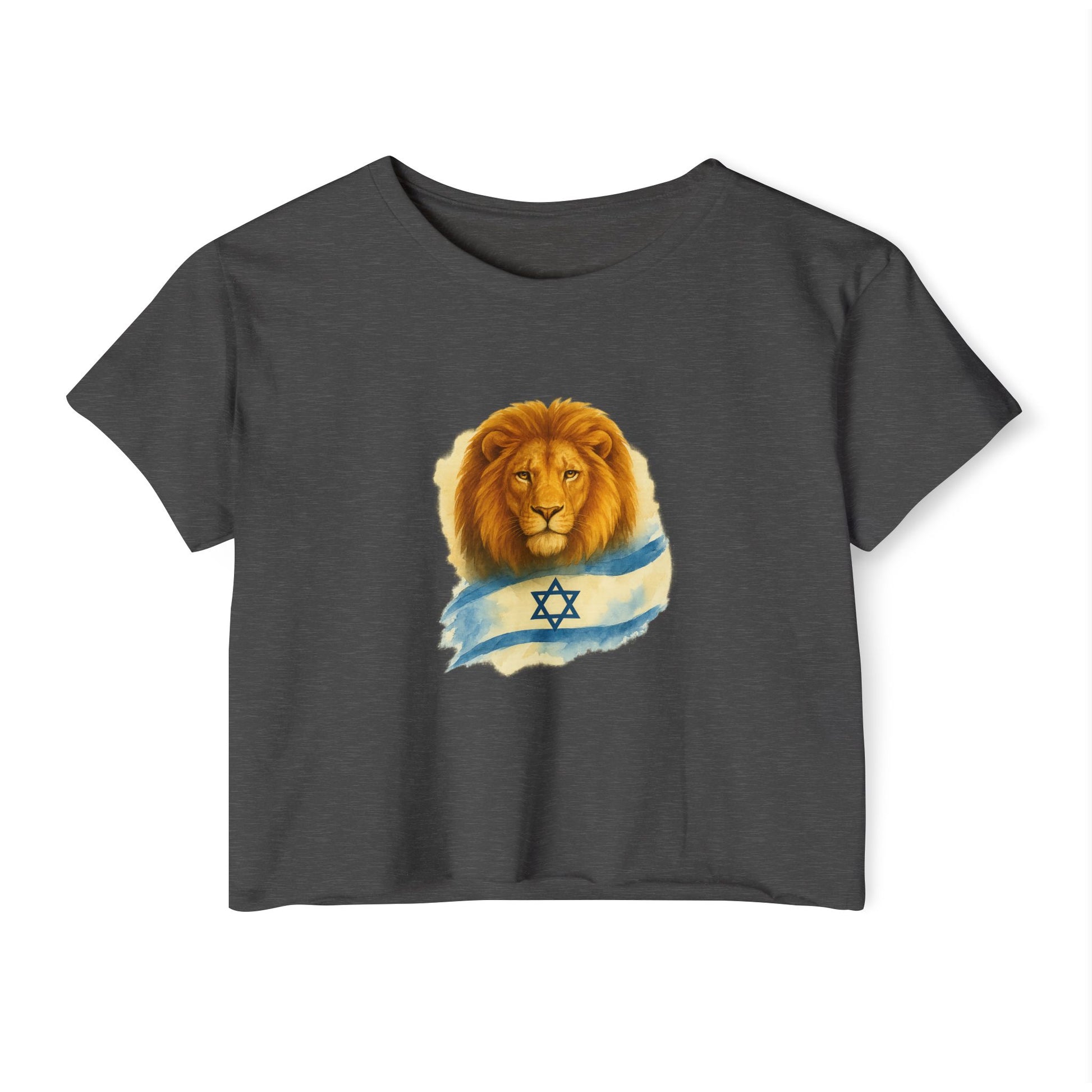 Lion Of Israel Women's Festival Crop Top - American Zionist