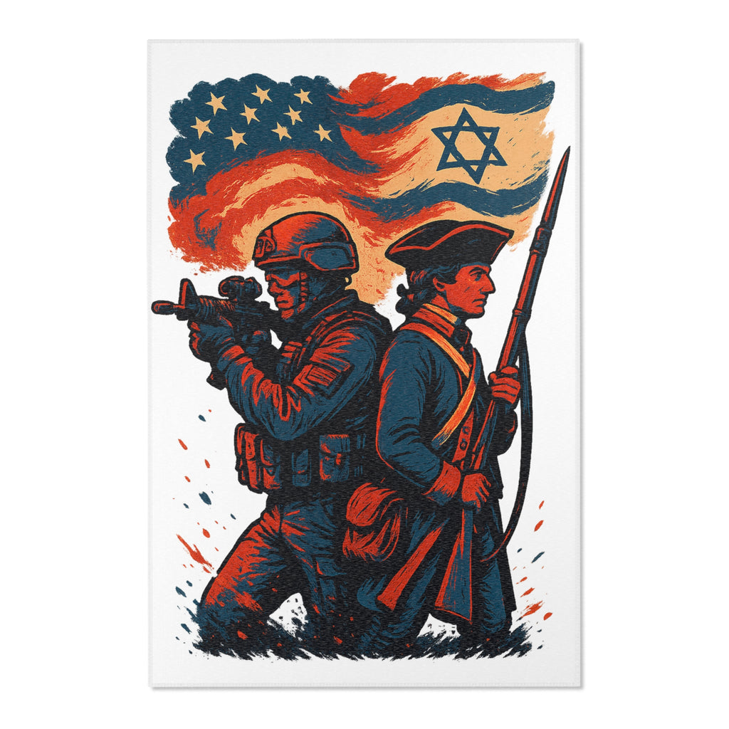 Defenders Across Generations Area Rugs - American Zionist