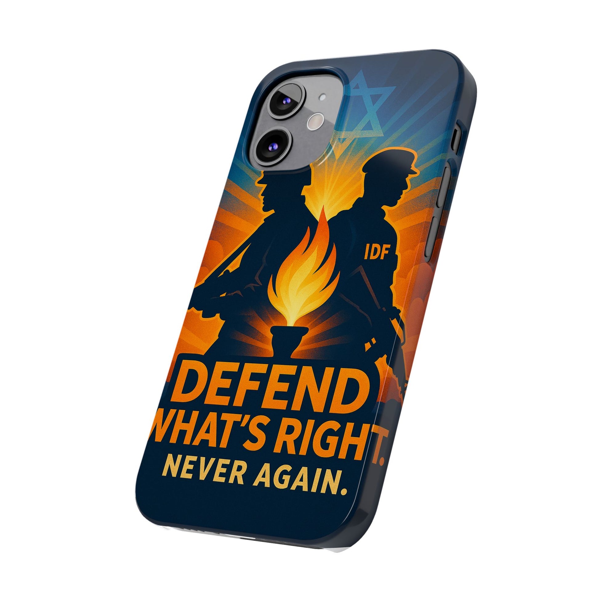 Defend What's Right Slim Phone Cases - American Zionist