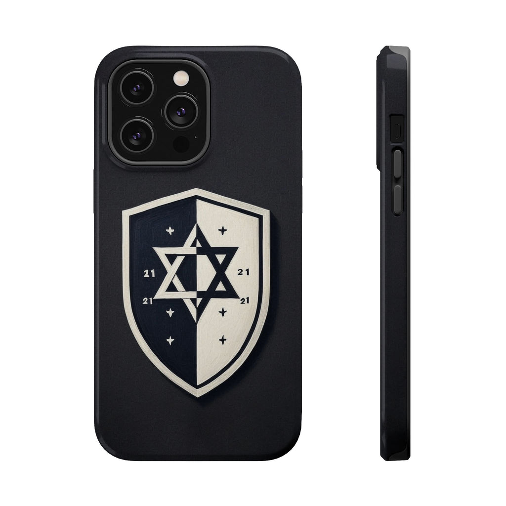 Black and White Shield Magnetic Tough Cases - American Zionist