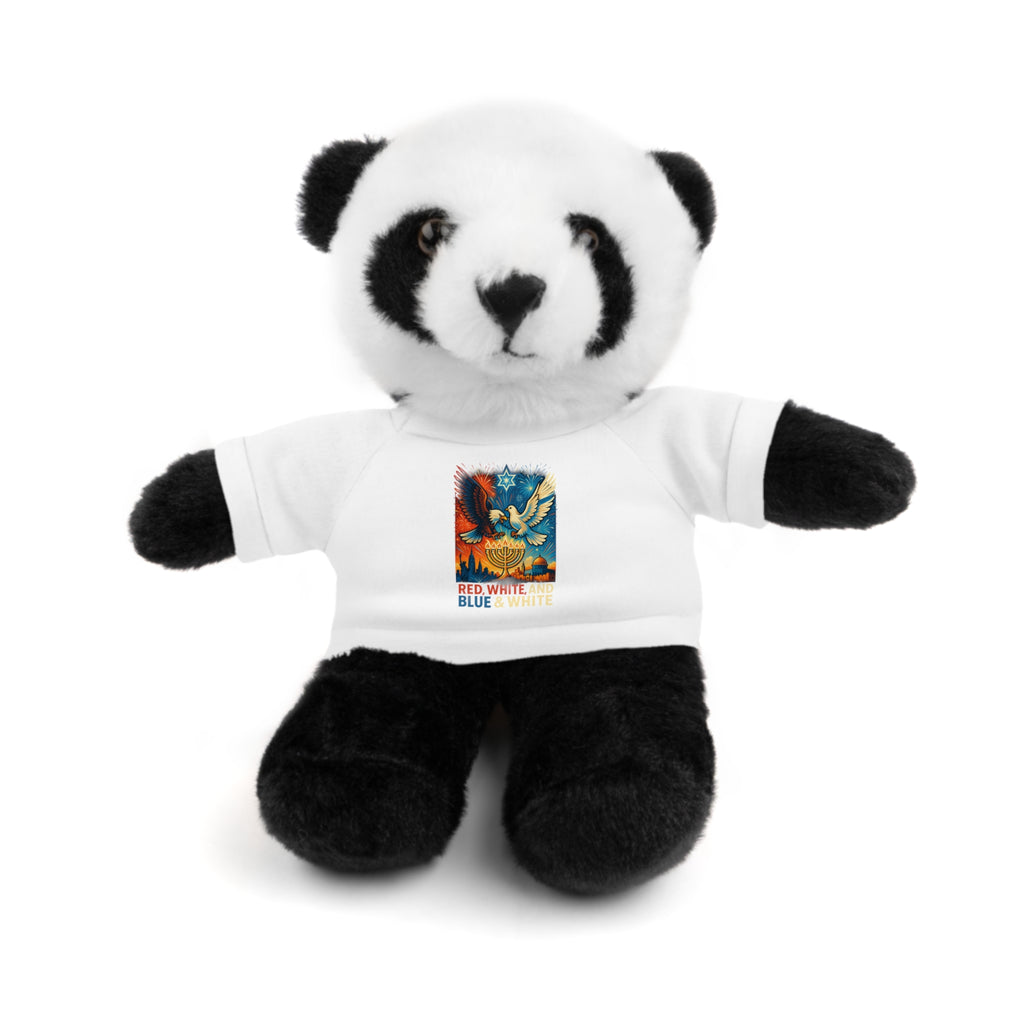 Red White and Blue Stuffed Animals with Tee - American Zionist