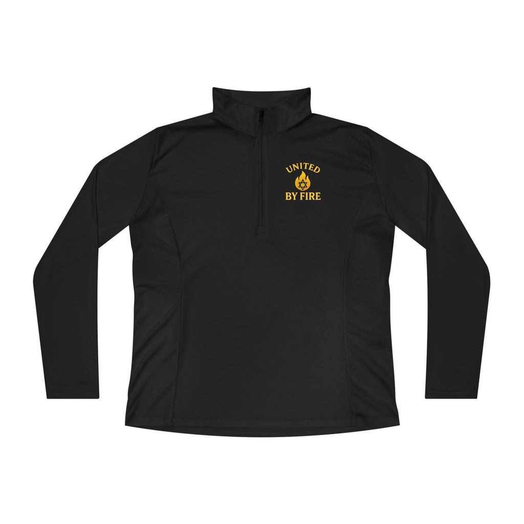 United by Fire Ladies Quarter - Zip Pullover - American Zionist