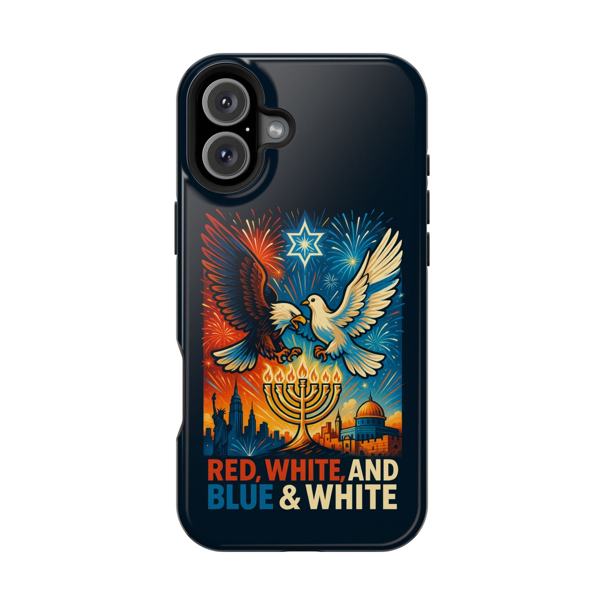 Red White And Blue Magnetic Tough Cases - American Zionist