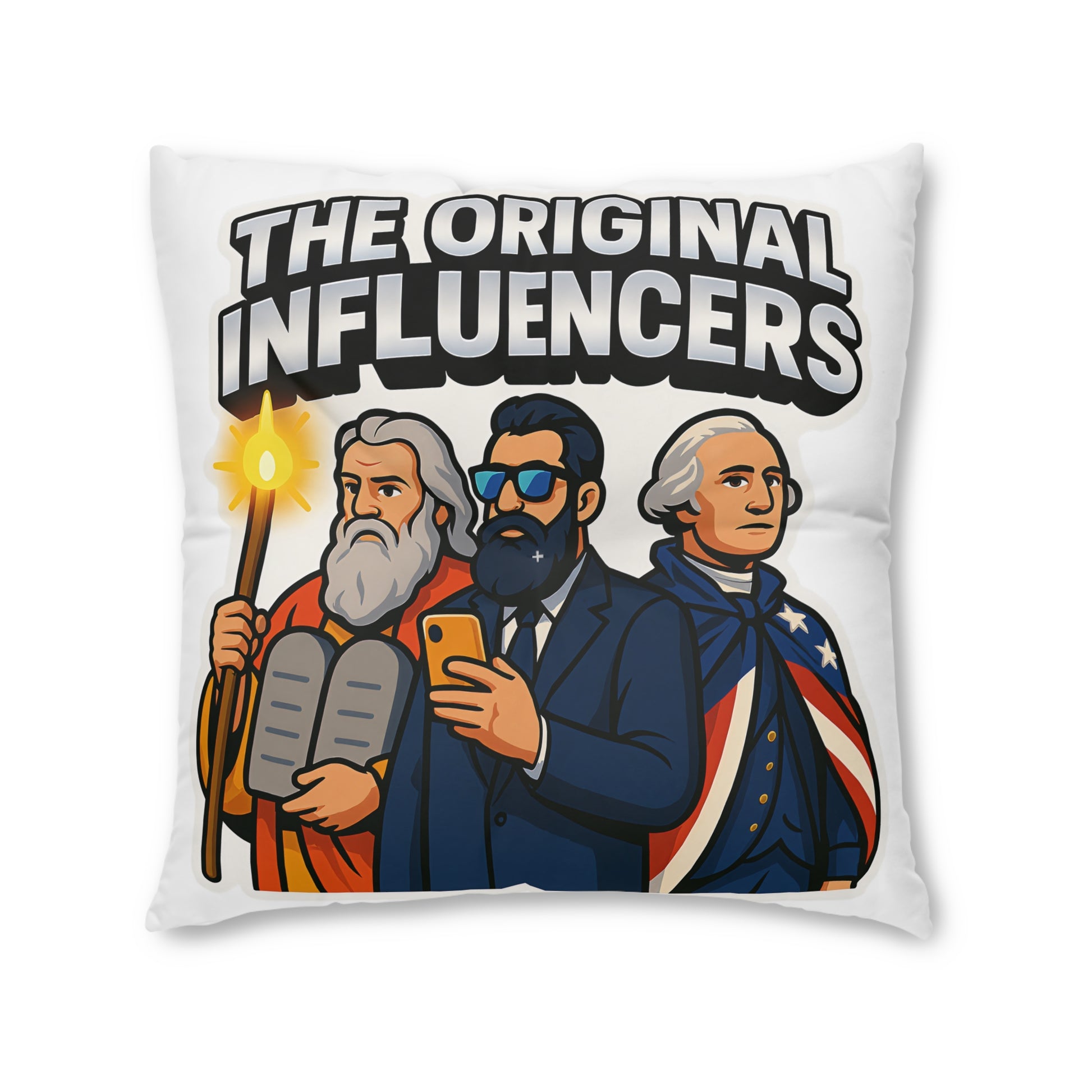 The Original Influencers Tufted Floor Pillow, Square - American Zionist
