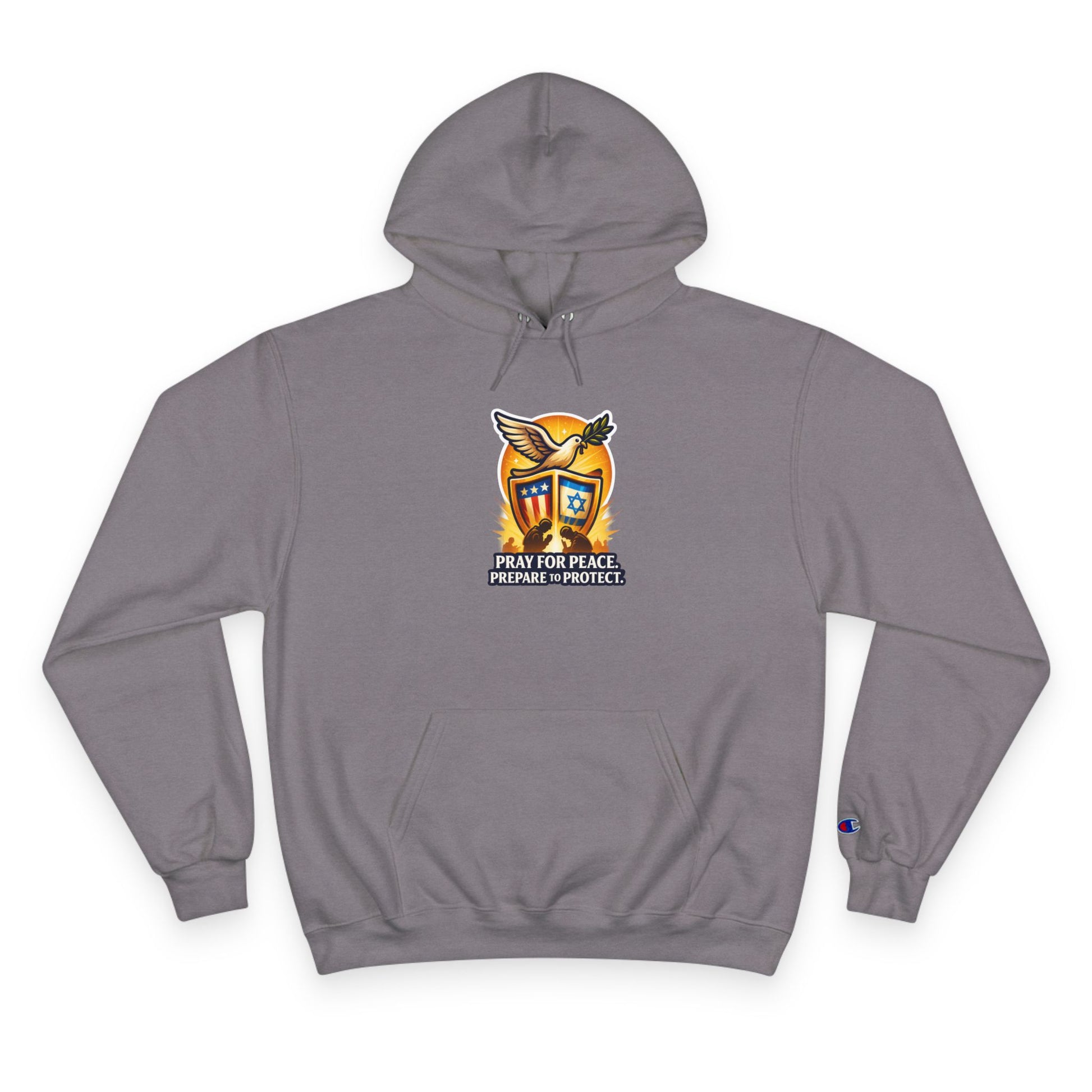 Pray For Peace Champion Hoodie - American Zionist