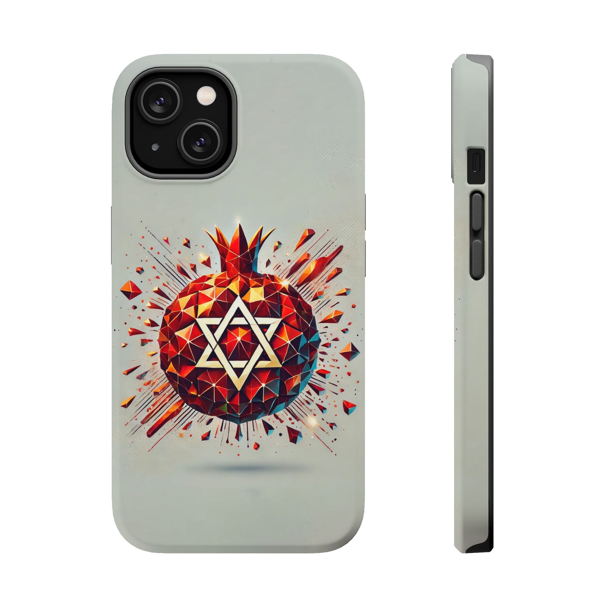 Pomegranate Star of David Magnetic Tough Cases - American Zionist
