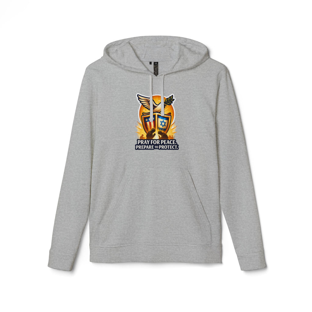 Pray For Peace adidas Unisex Fleece Hoodie - American Zionist