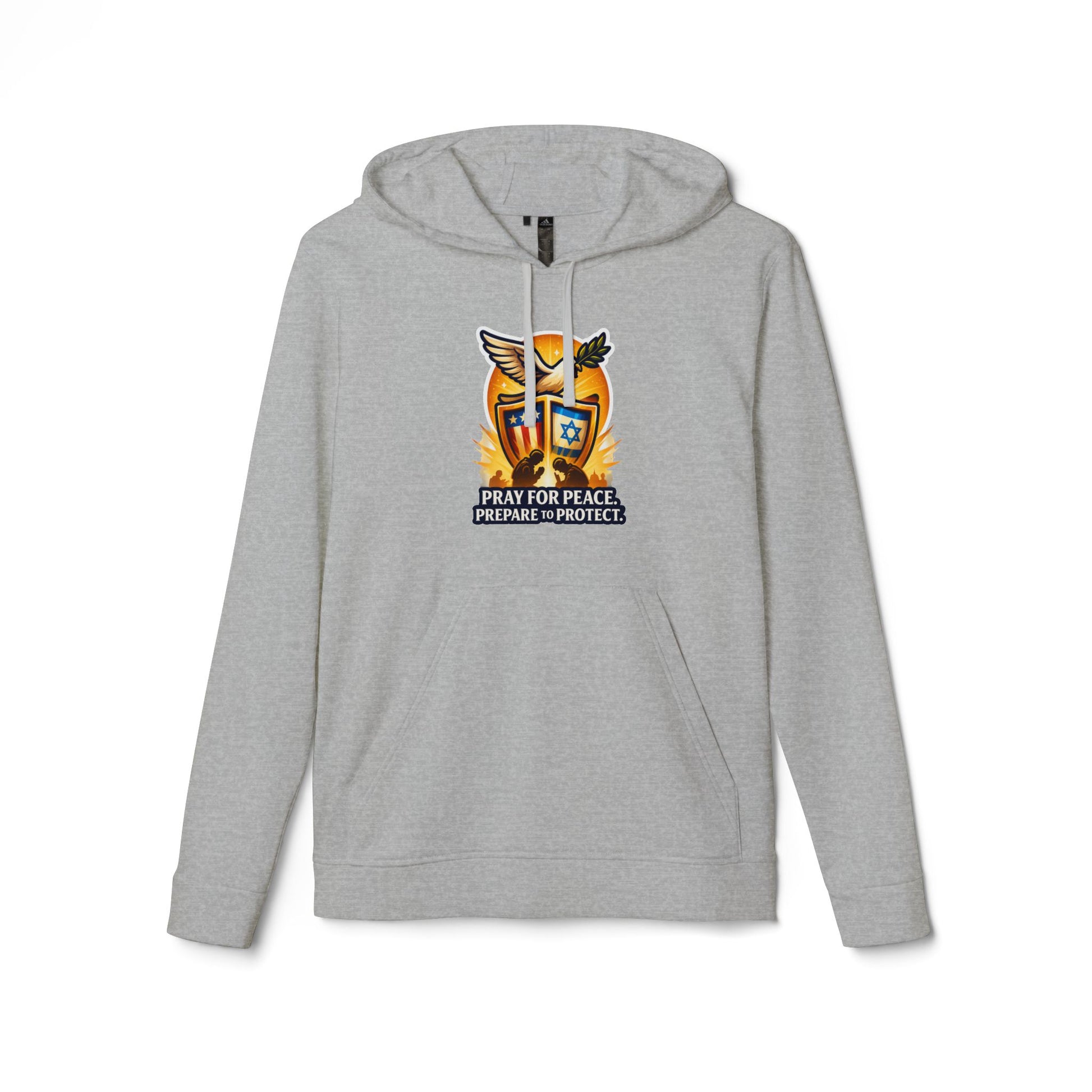 Pray For Peace adidas Unisex Fleece Hoodie - American Zionist