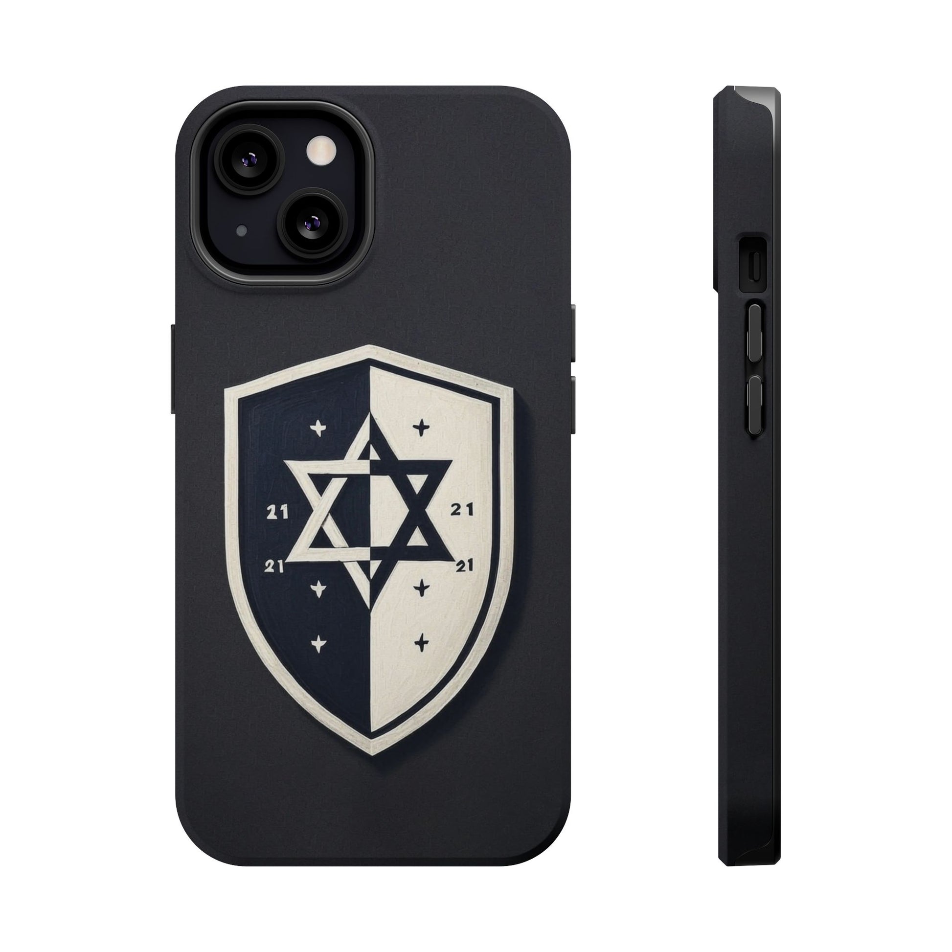 Black and White Shield Magnetic Tough Cases - American Zionist