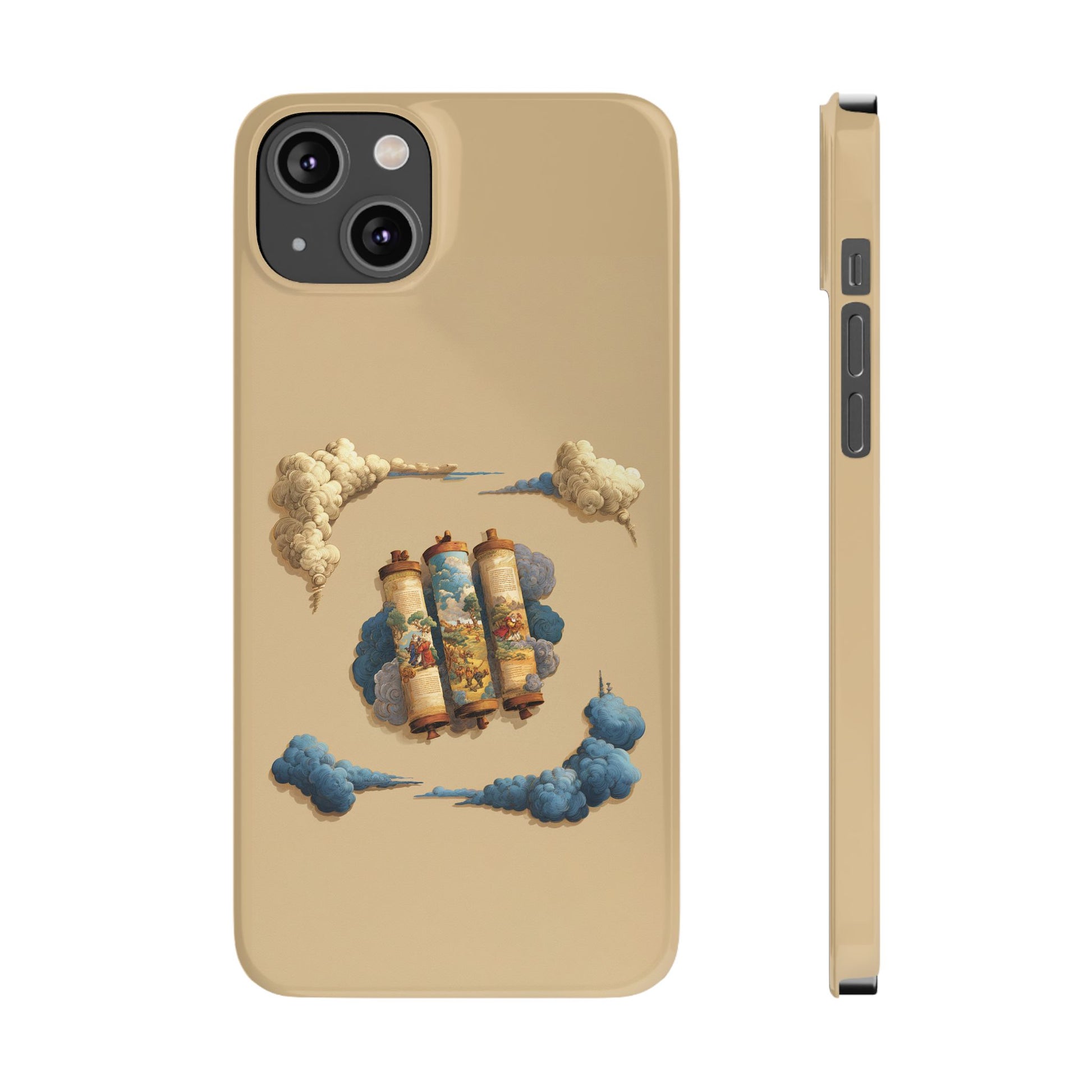 Cloudy Scroll of Moses Slim Phone Cases - American Zionist