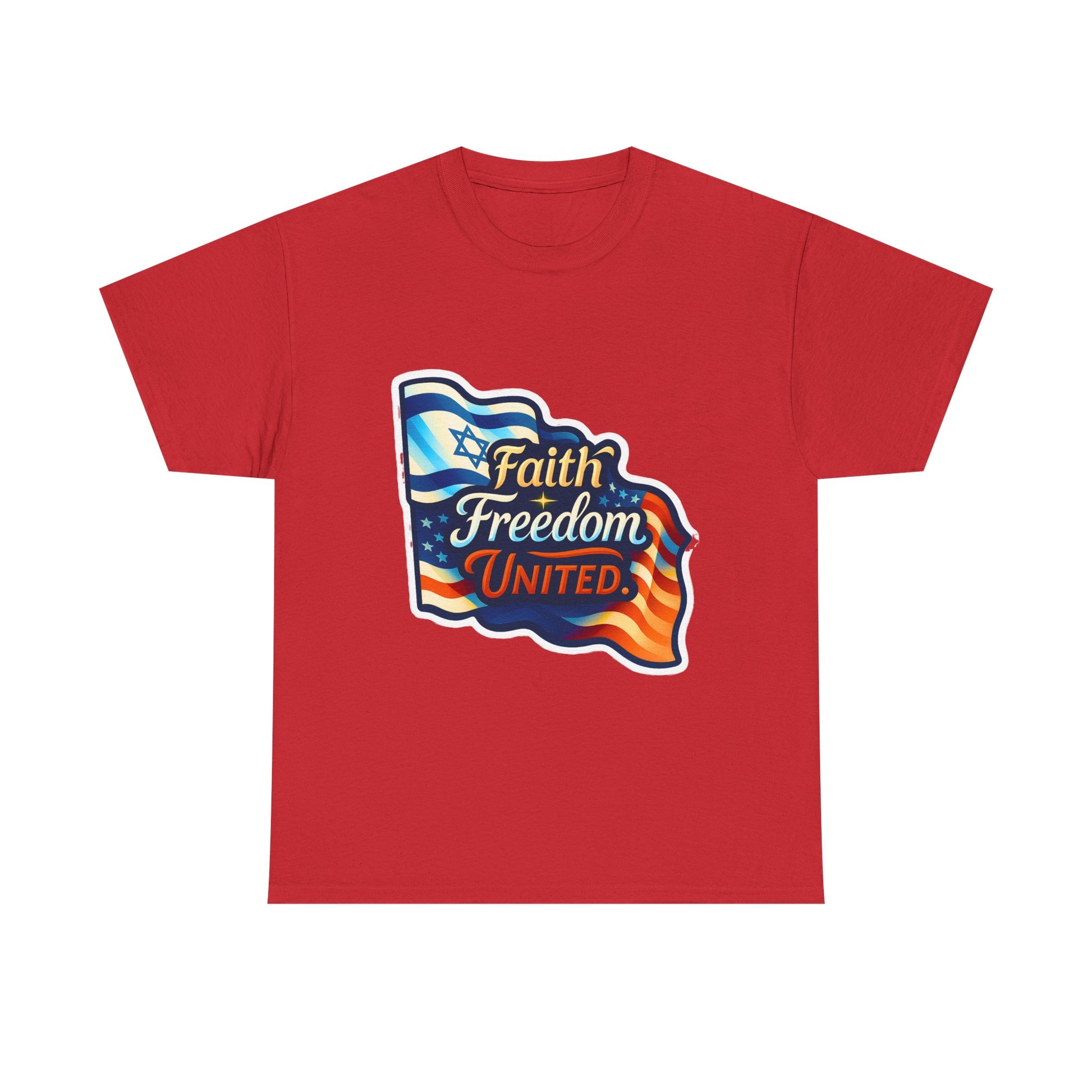 Faith Freedom United Unisex Heavy Cotton Tee - American Zionist