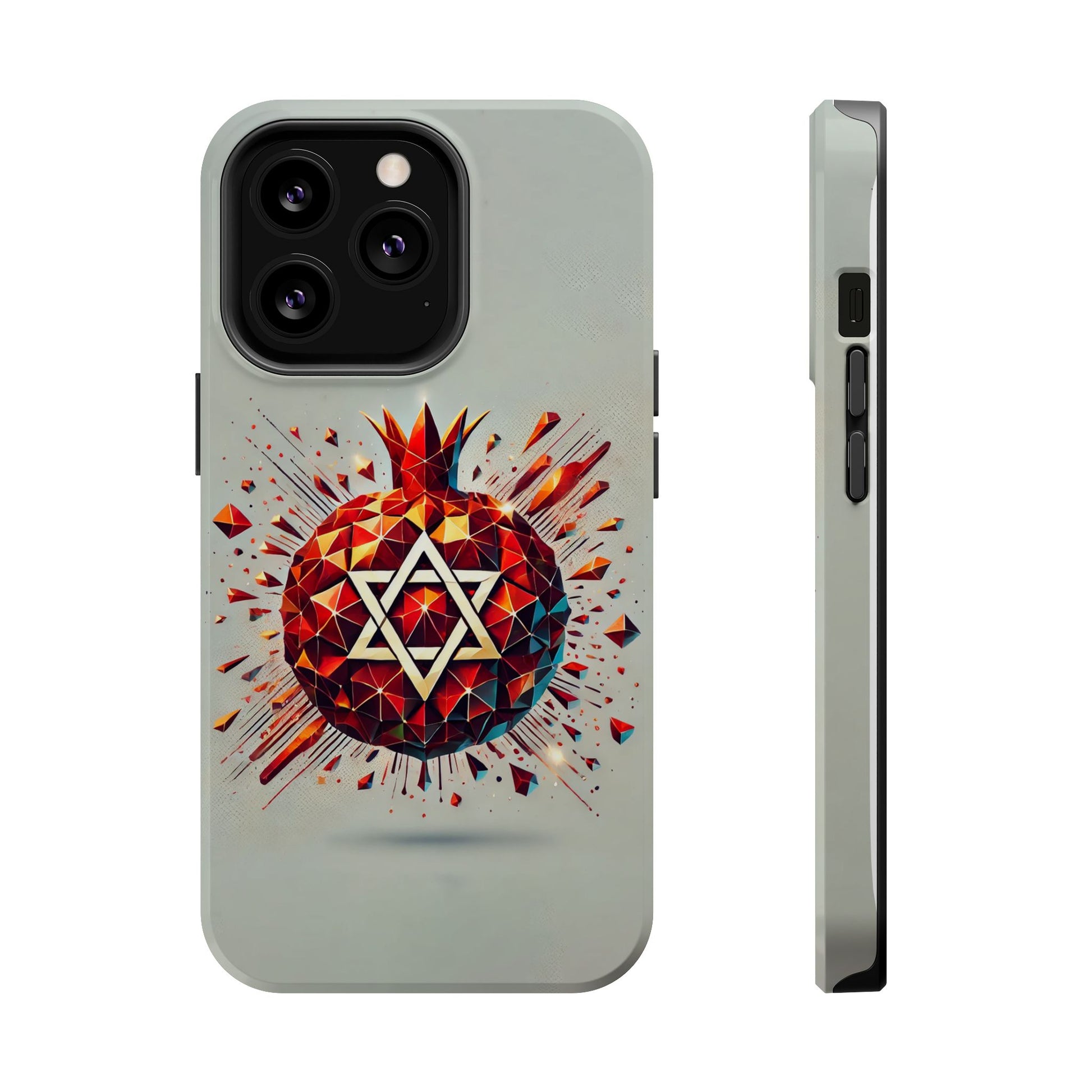 Pomegranate Star of David Magnetic Tough Cases - American Zionist