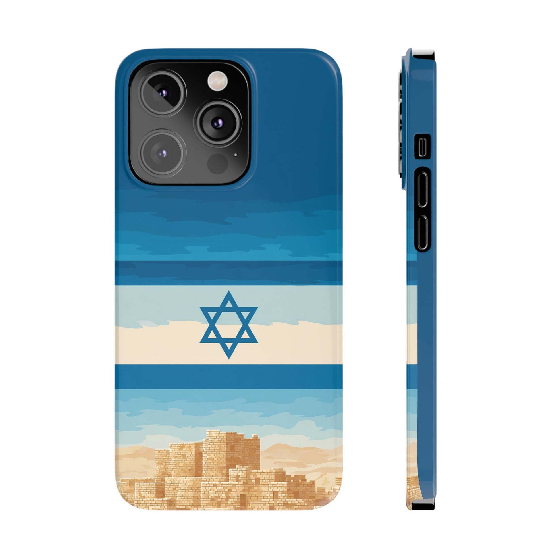 Israel Sand City Slim Phone Cases - American Zionist