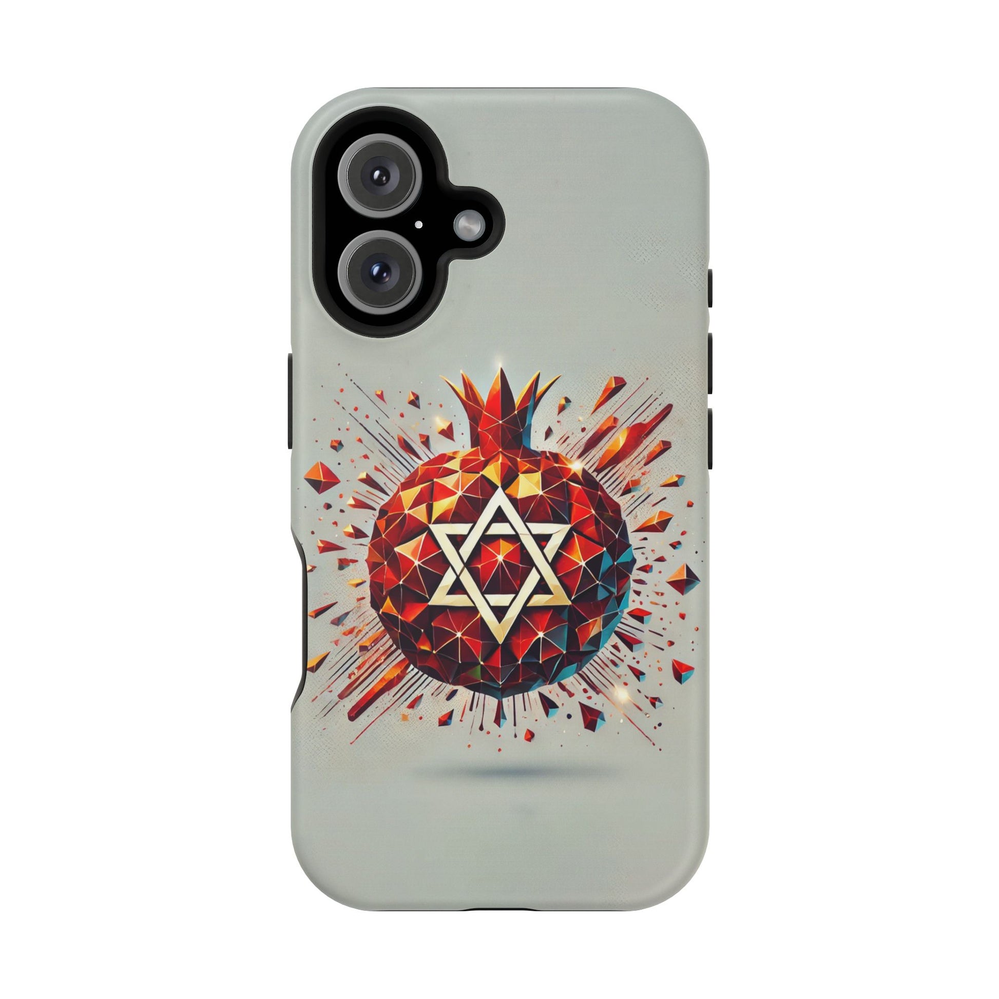 Pomegranate Star of David Magnetic Tough Cases - American Zionist