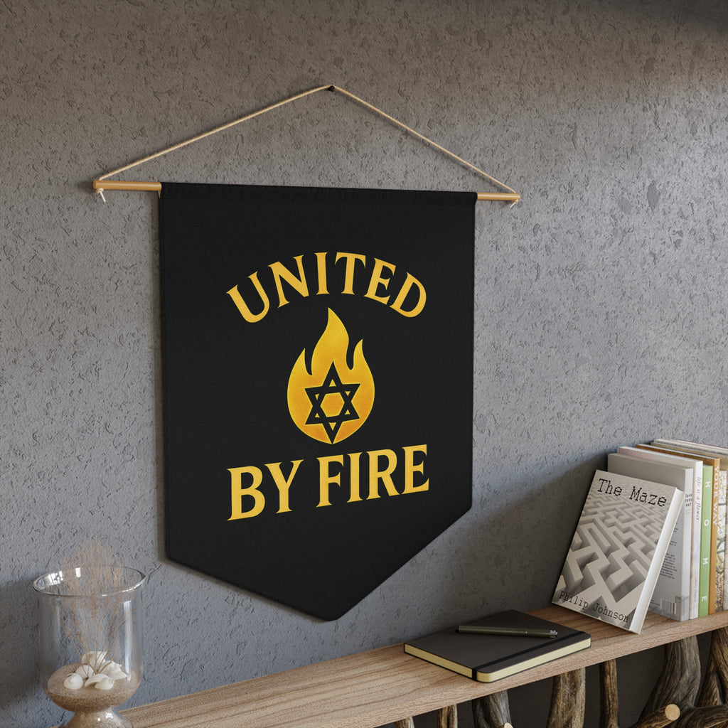 United by Fire Pennant - American Zionist
