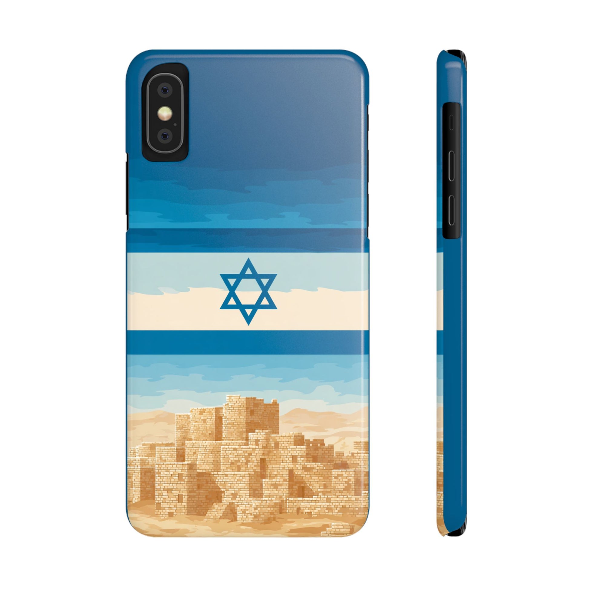 Israel Sand City Slim Phone Cases - American Zionist