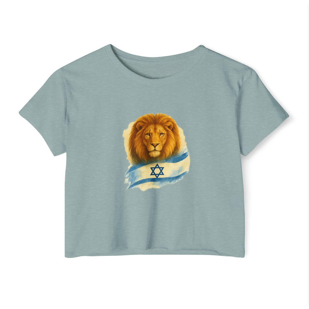 Lion Of Israel Women's Festival Crop Top - American Zionist