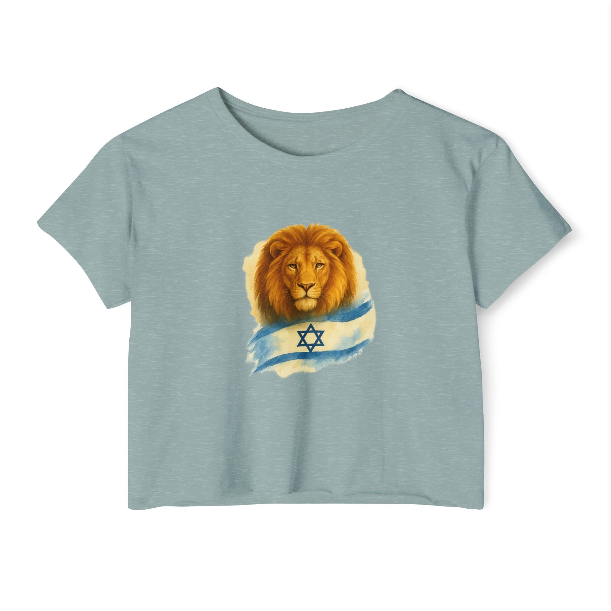 Lion Of Israel Women's Festival Crop Top - American Zionist