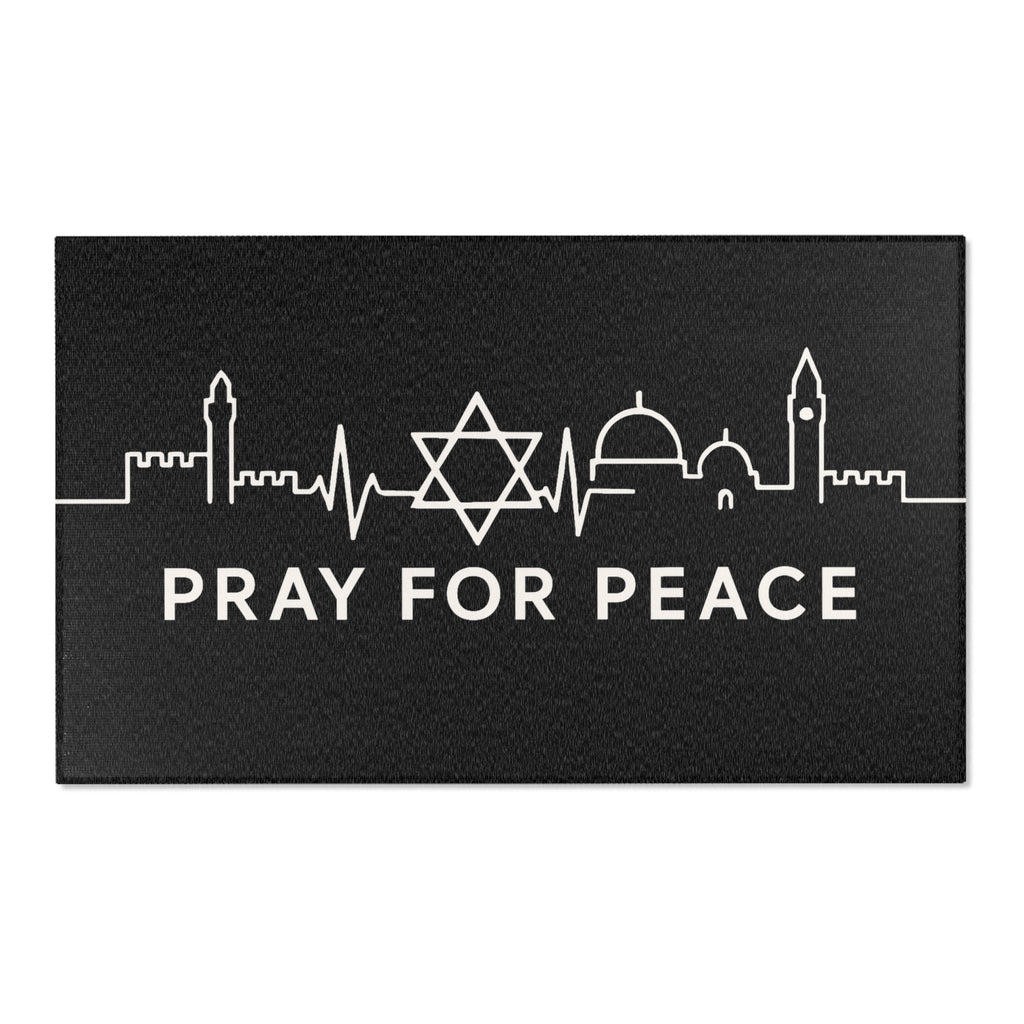 Pray For Peace Area Rugs - American Zionist