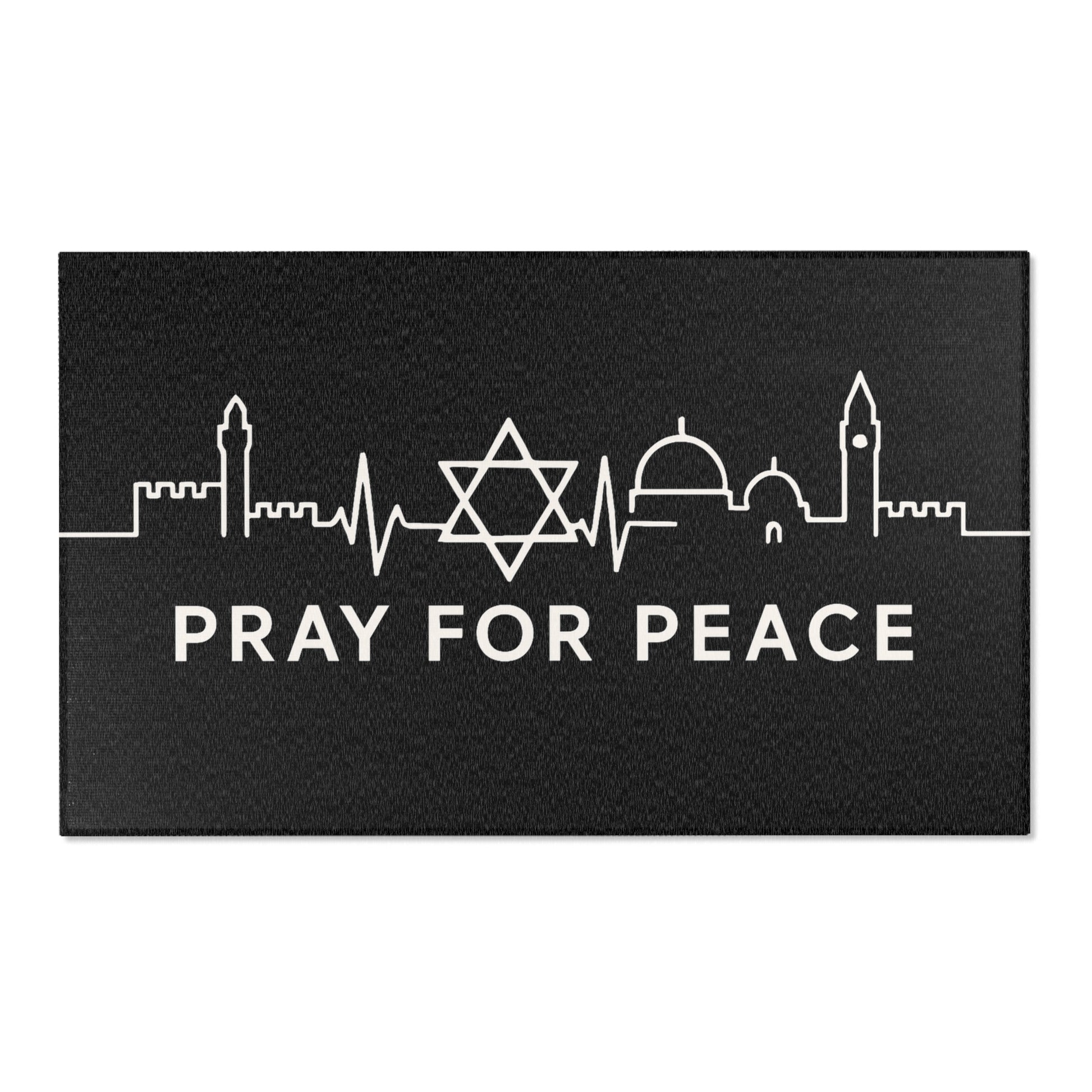 Pray For Peace Area Rugs - American Zionist