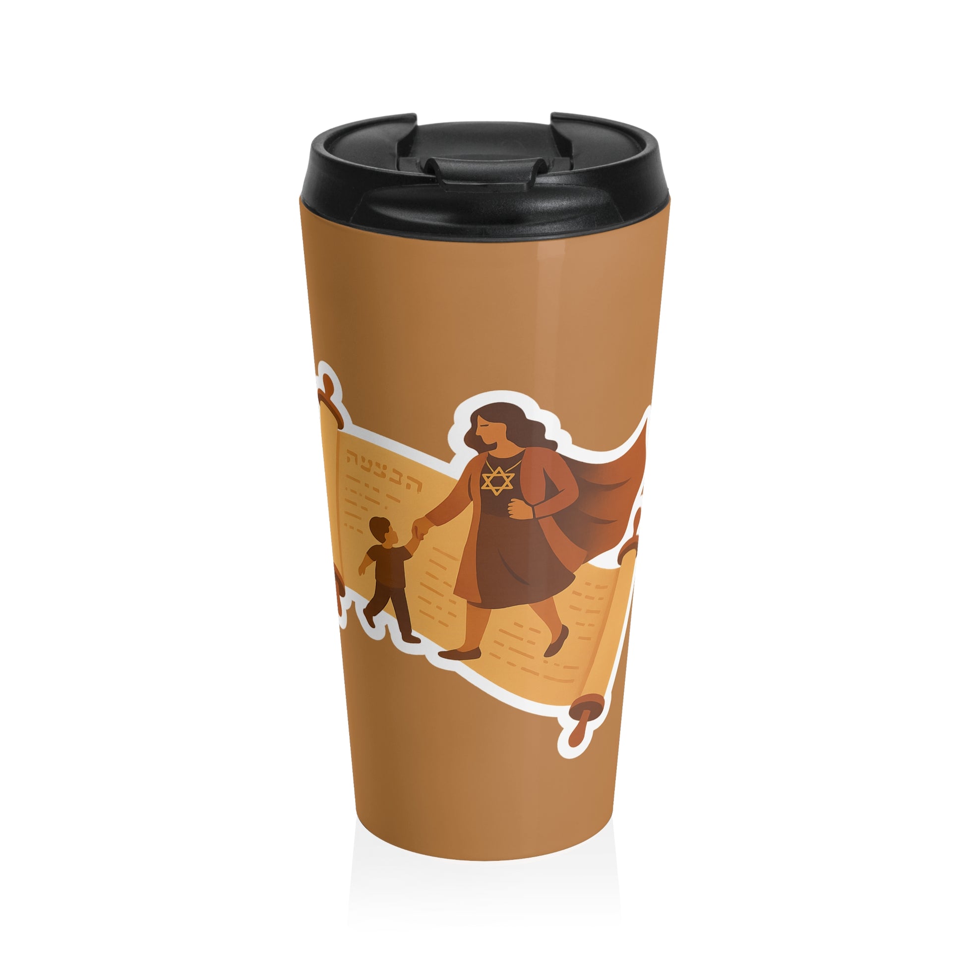 Mom Scroll Stainless Steel Travel Mug - American Zionist