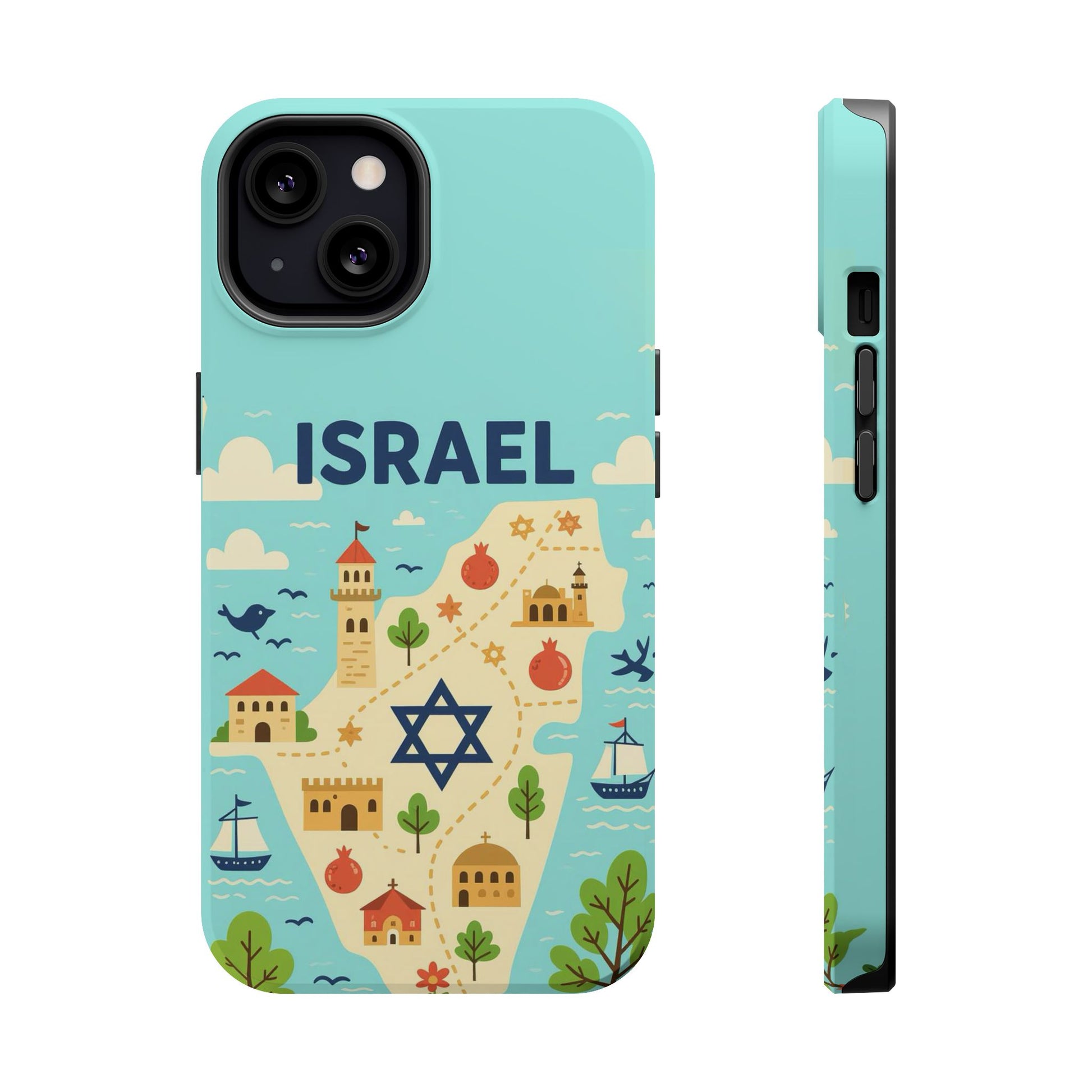 Map of Israel Magnetic Tough Cases - American Zionist