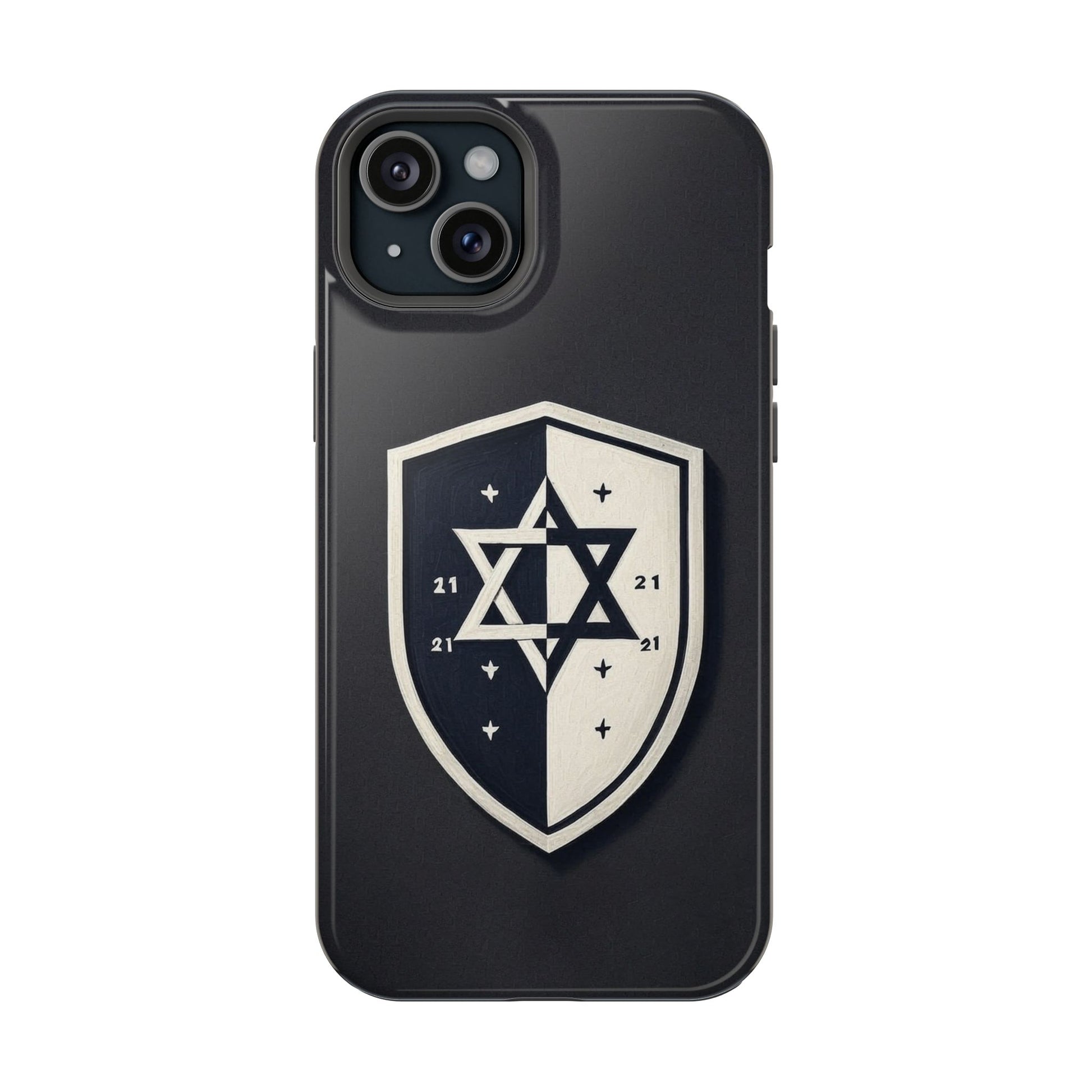 Black and White Shield Magnetic Tough Cases - American Zionist