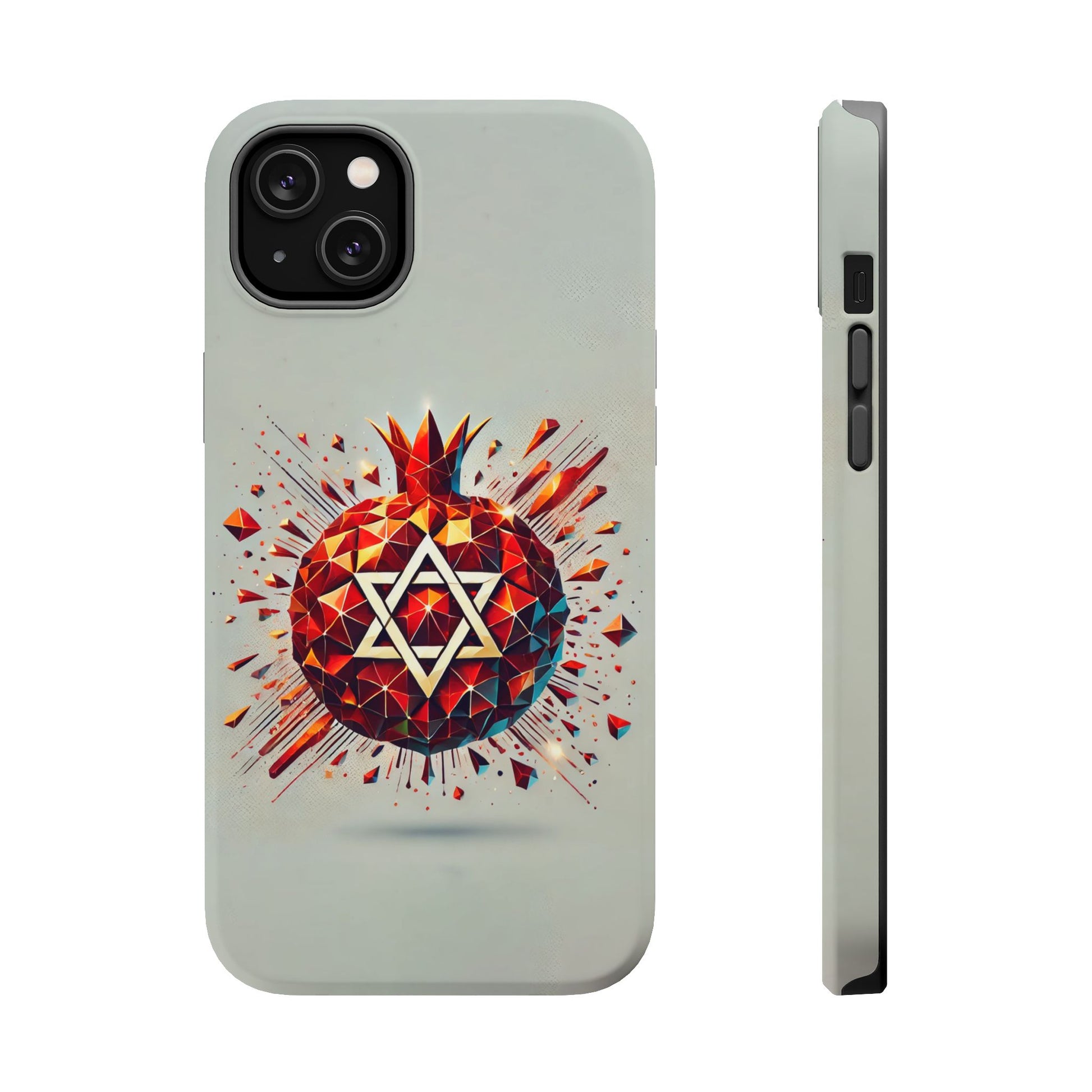 Pomegranate Star of David Magnetic Tough Cases - American Zionist