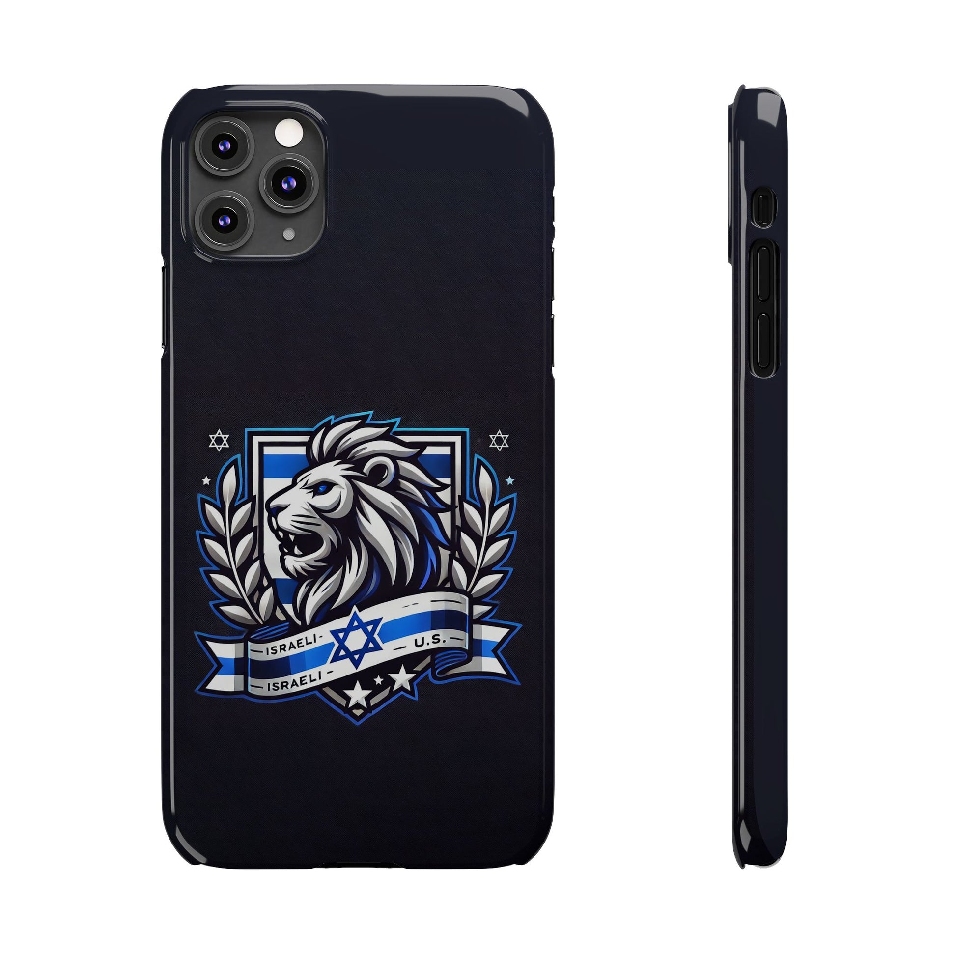 Lion of Judah Crest Slim Phone Cases - American Zionist