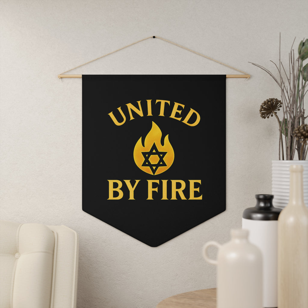 United by Fire Pennant - American Zionist