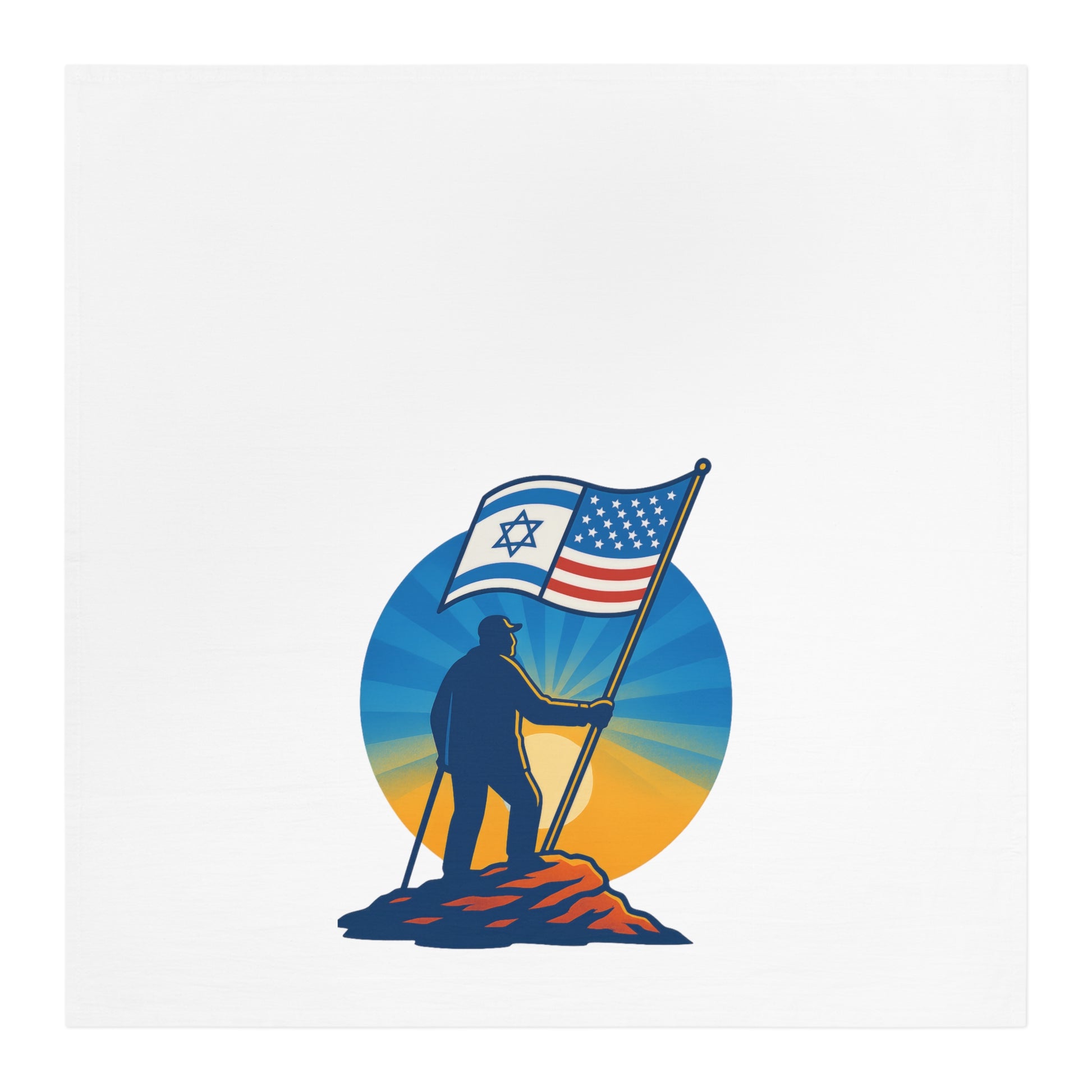 Grandpa Stands Tall Tea Towel - American Zionist