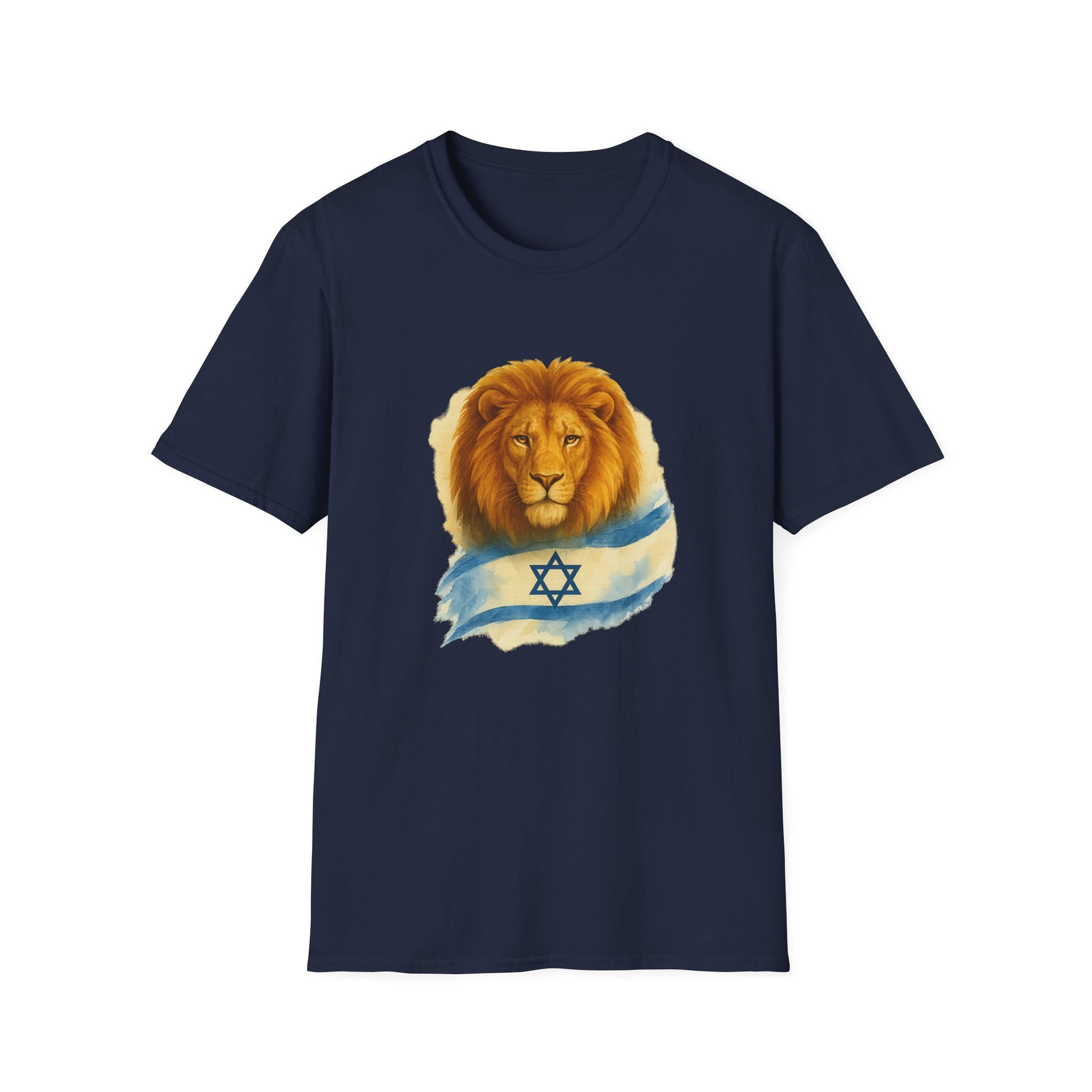 Lion Of Israel Unisex Softstyle T-Shirt - American Zionist