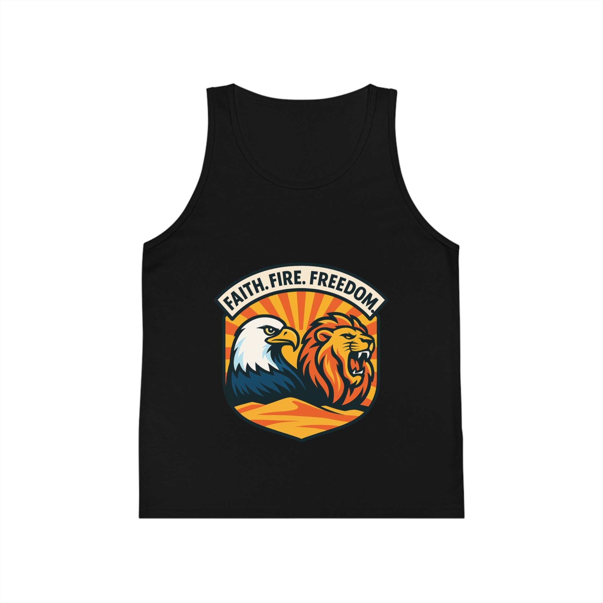 Lions Eagles Rise Kid's Jersey Tank Top - American Zionist
