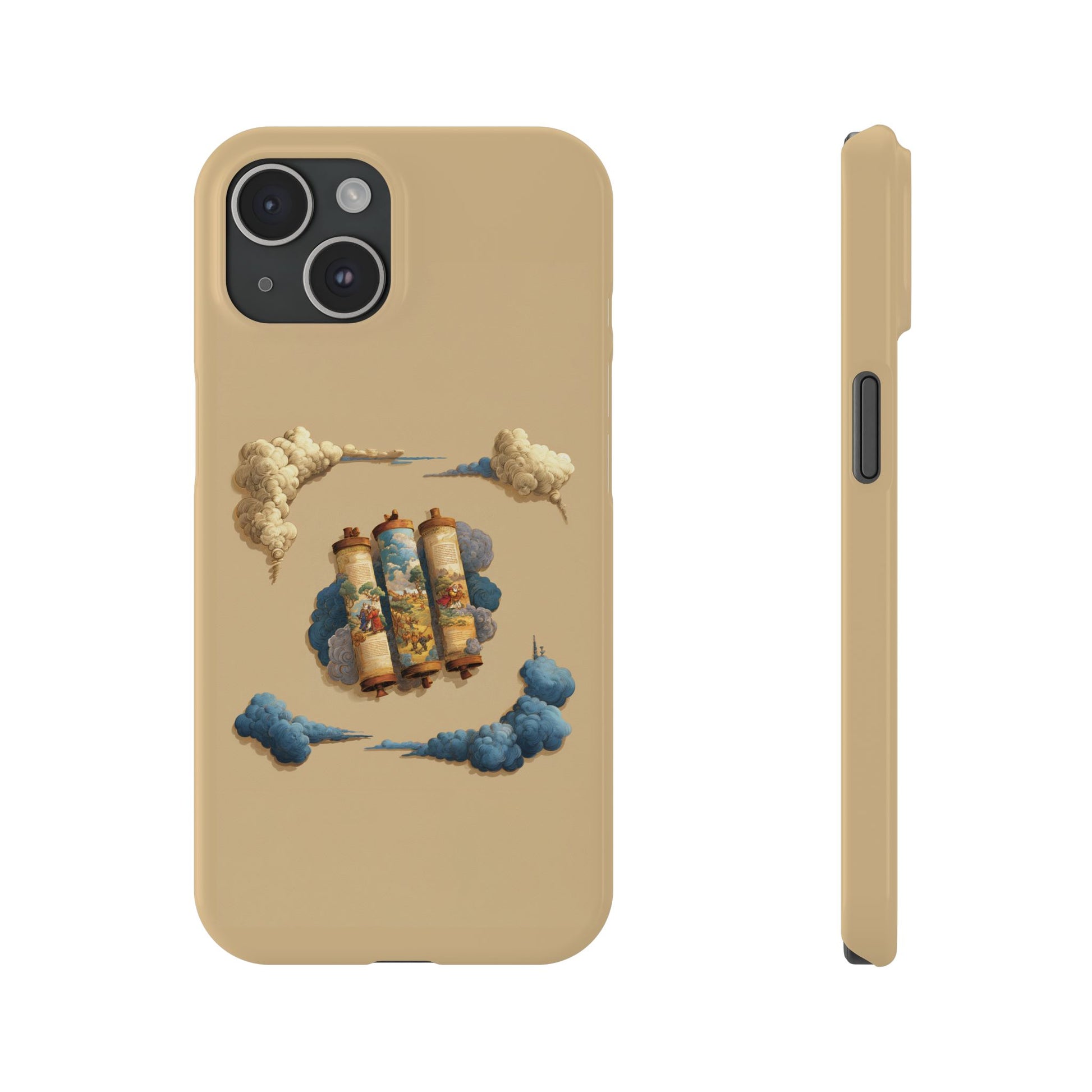 Cloudy Scroll of Moses Slim Phone Cases - American Zionist