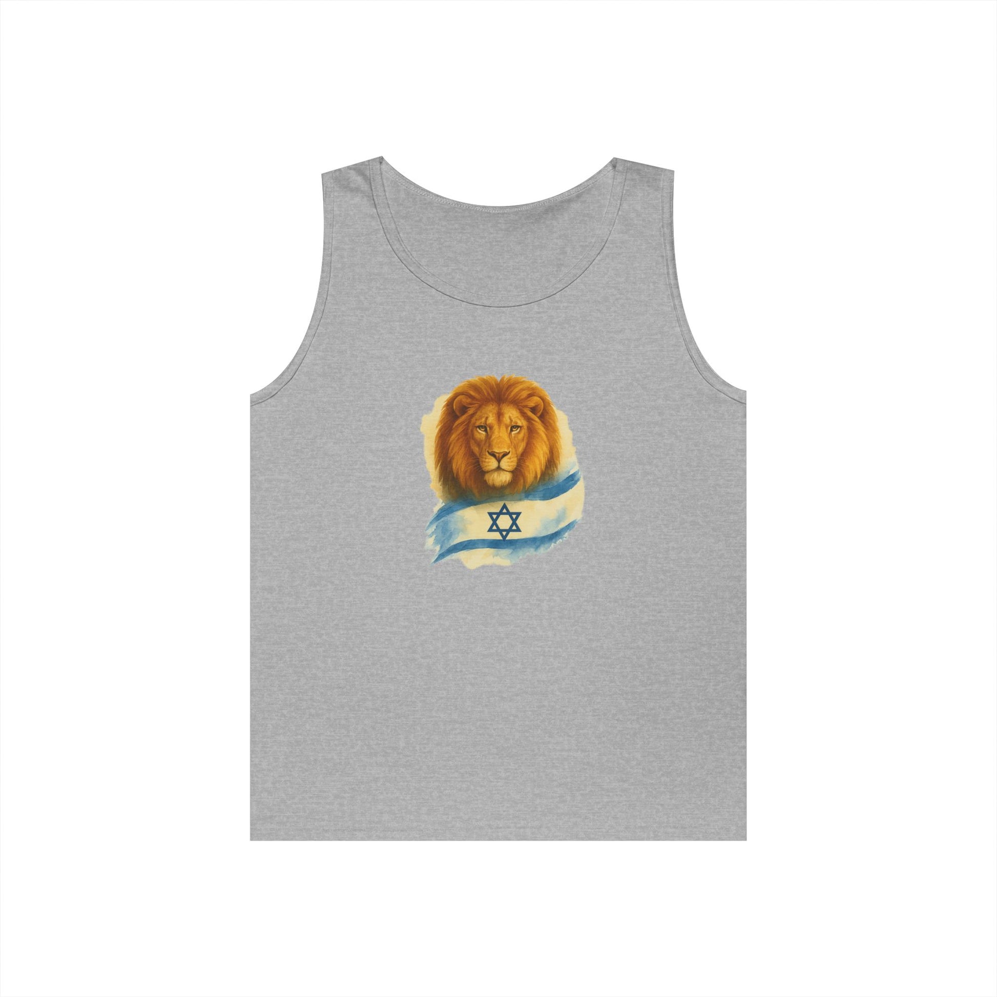 Lion Of Israel Unisex Heavy Cotton Tank Top - American Zionist