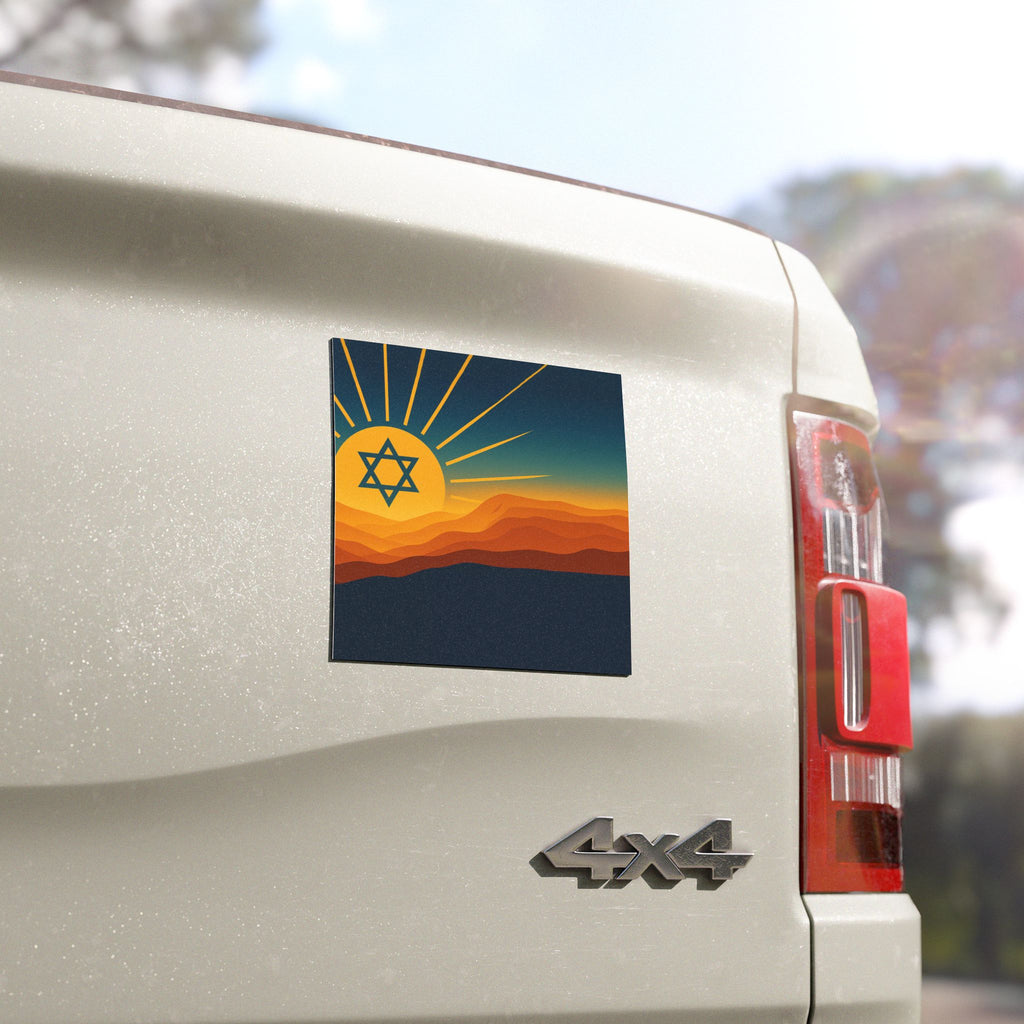 Promise At Dawn Car Magnets - American Zionist