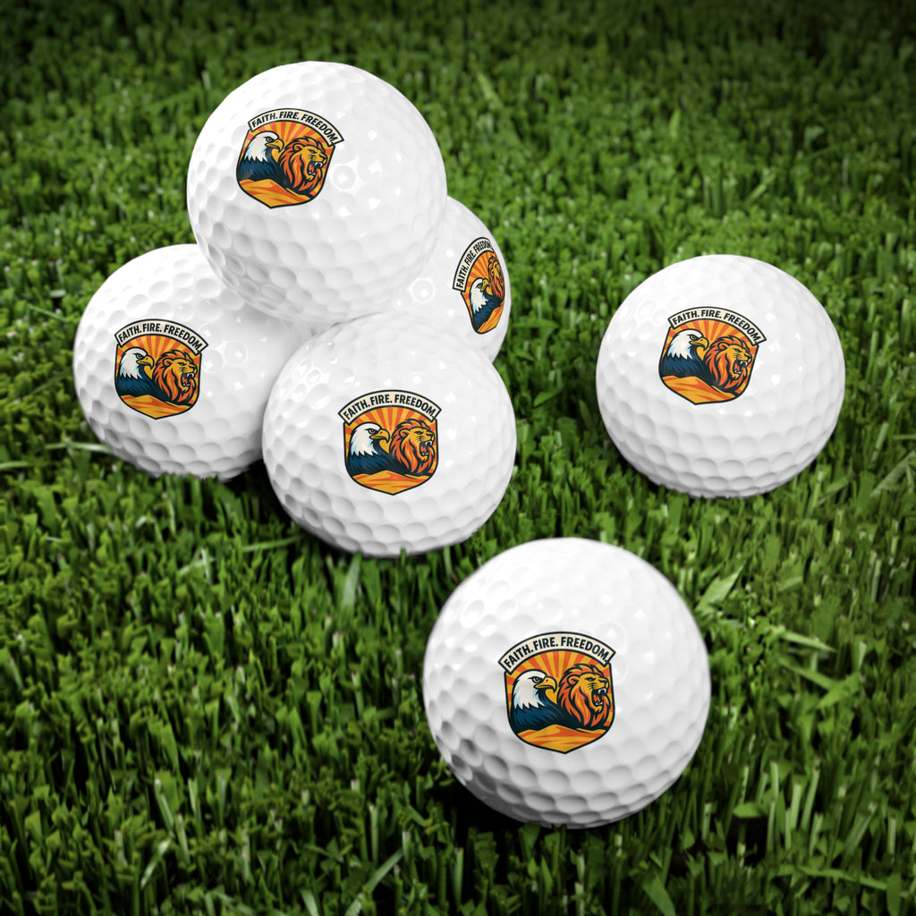 Lions Eagles Rise Golf Balls, 6pcs - American Zionist