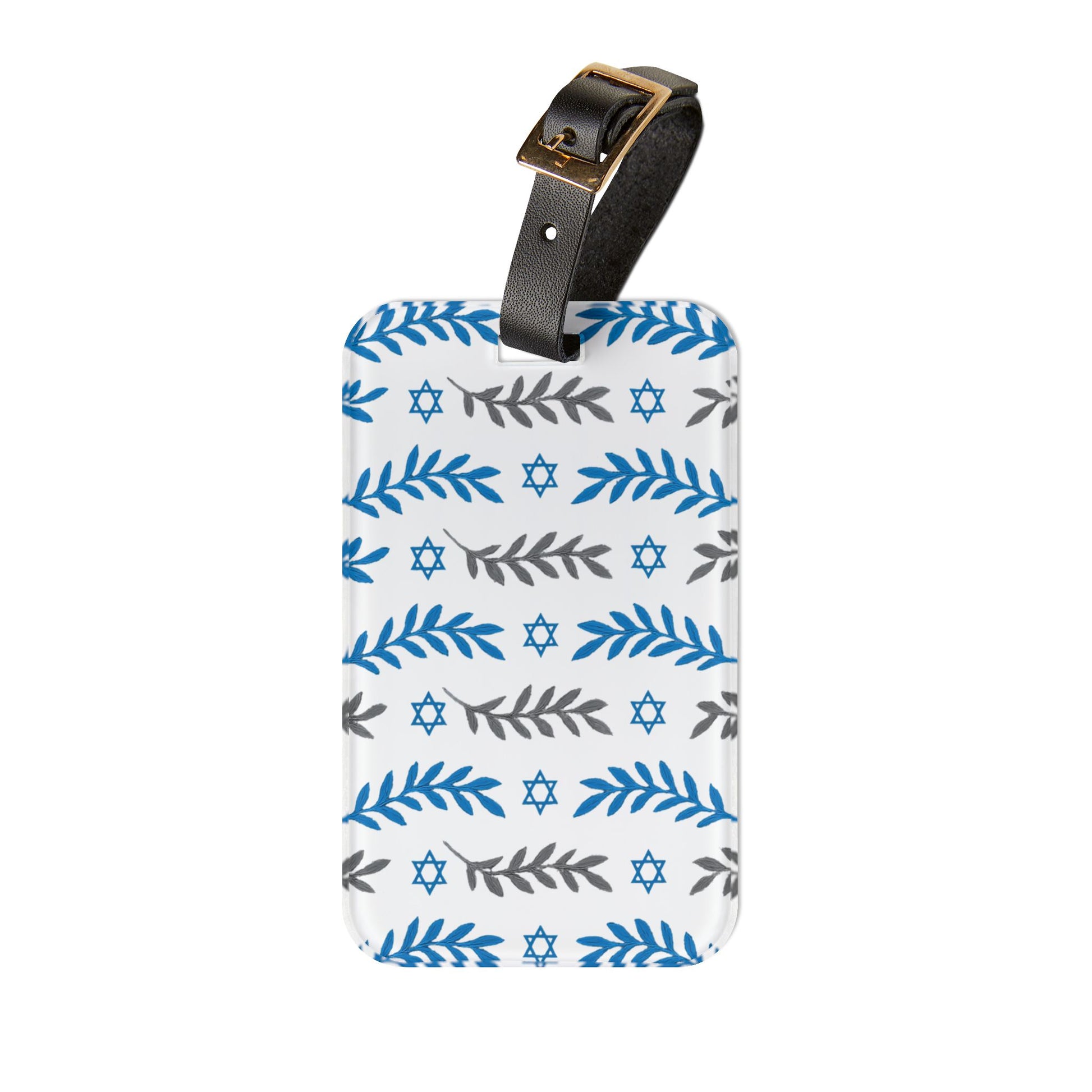 Olive and Shield Luggage Tag - American Zionist