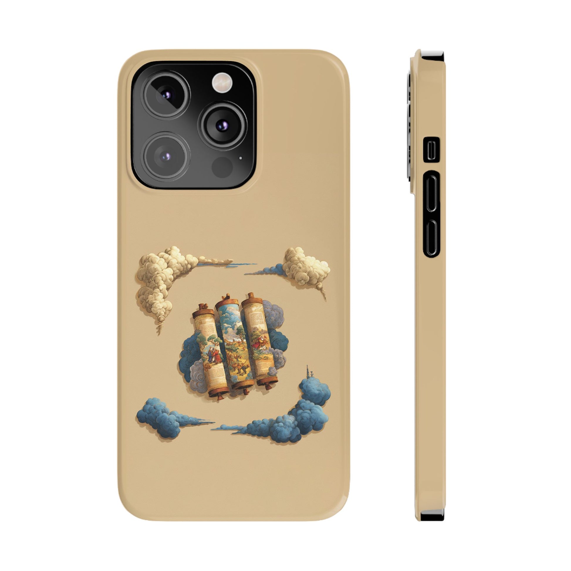 Cloudy Scroll of Moses Slim Phone Cases - American Zionist