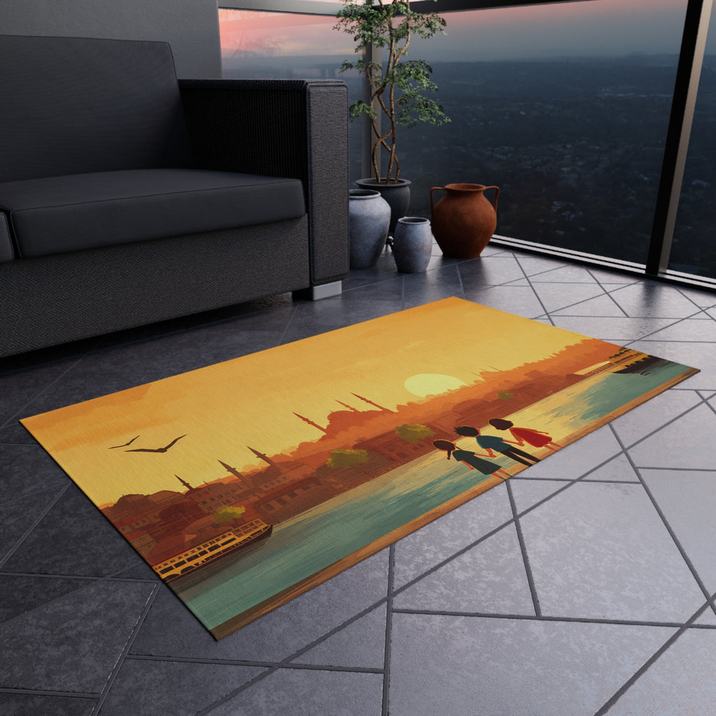 Kids by the Bay Outdoor Rug - American Zionist