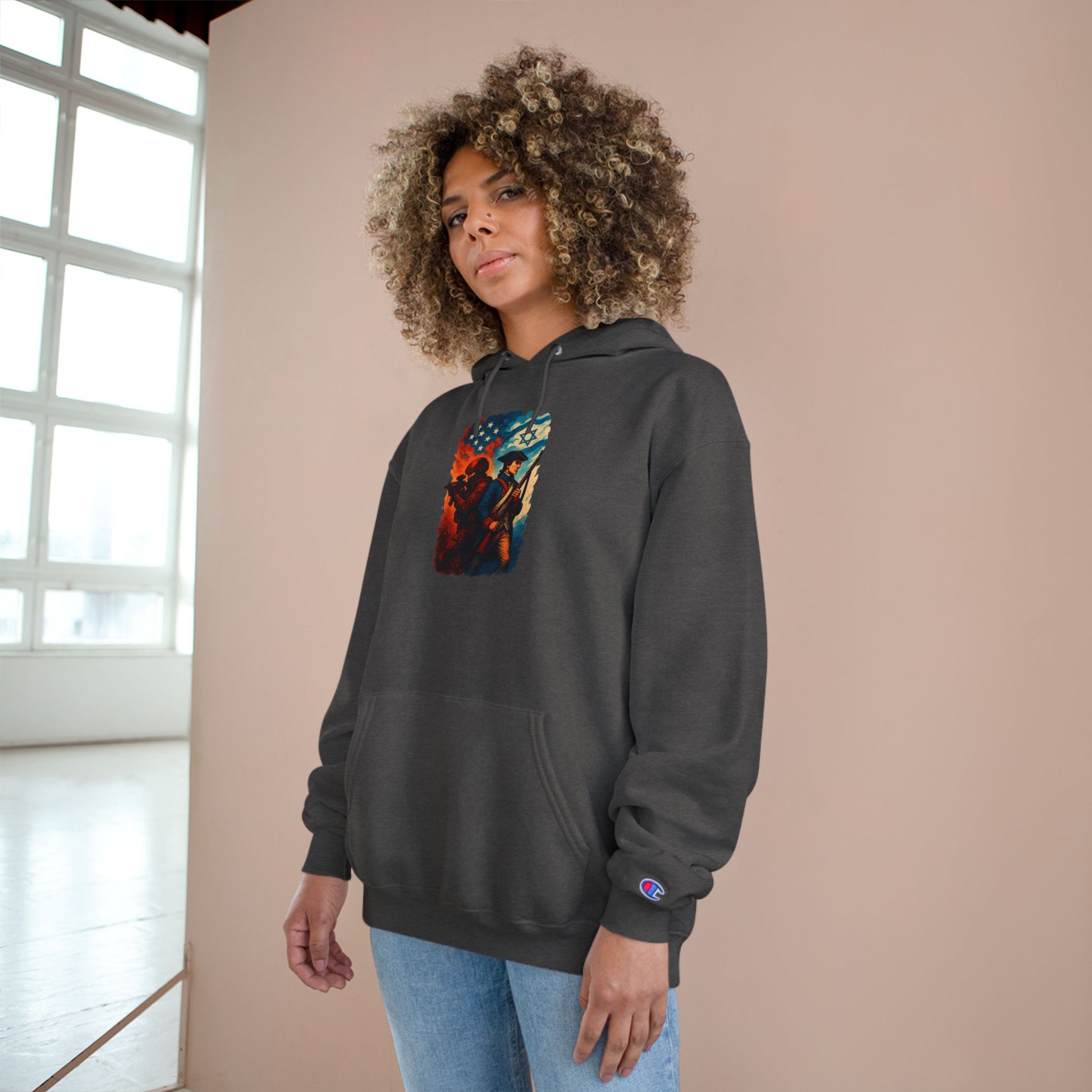 Defenders Across Generations Champion Hoodie - American Zionist