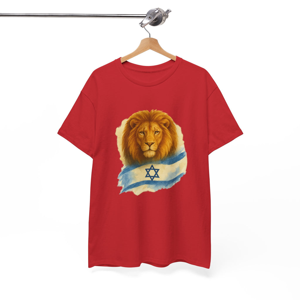 Lion Of Israel Unisex Heavy Cotton Tee - American Zionist
