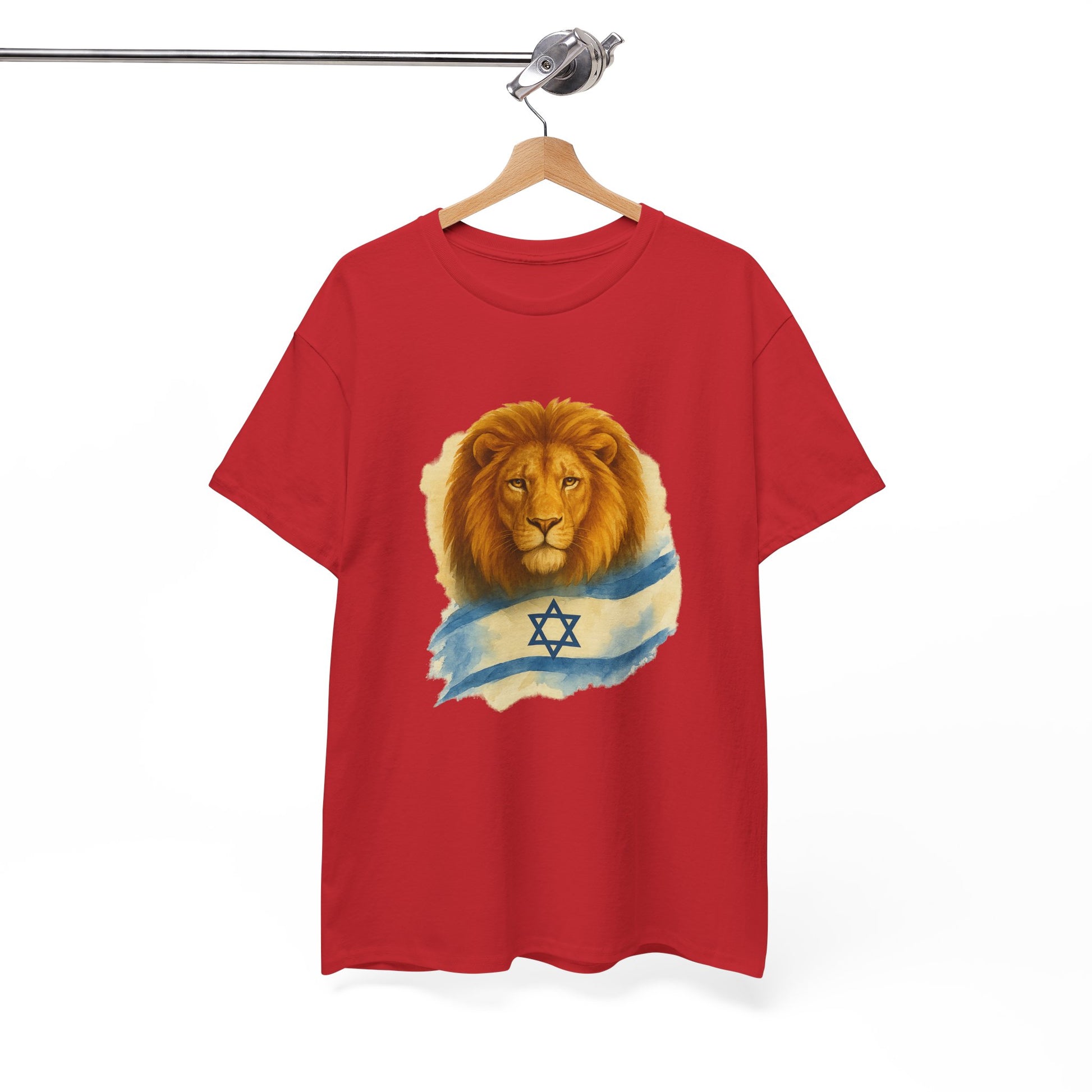 Lion Of Israel Unisex Heavy Cotton Tee - American Zionist