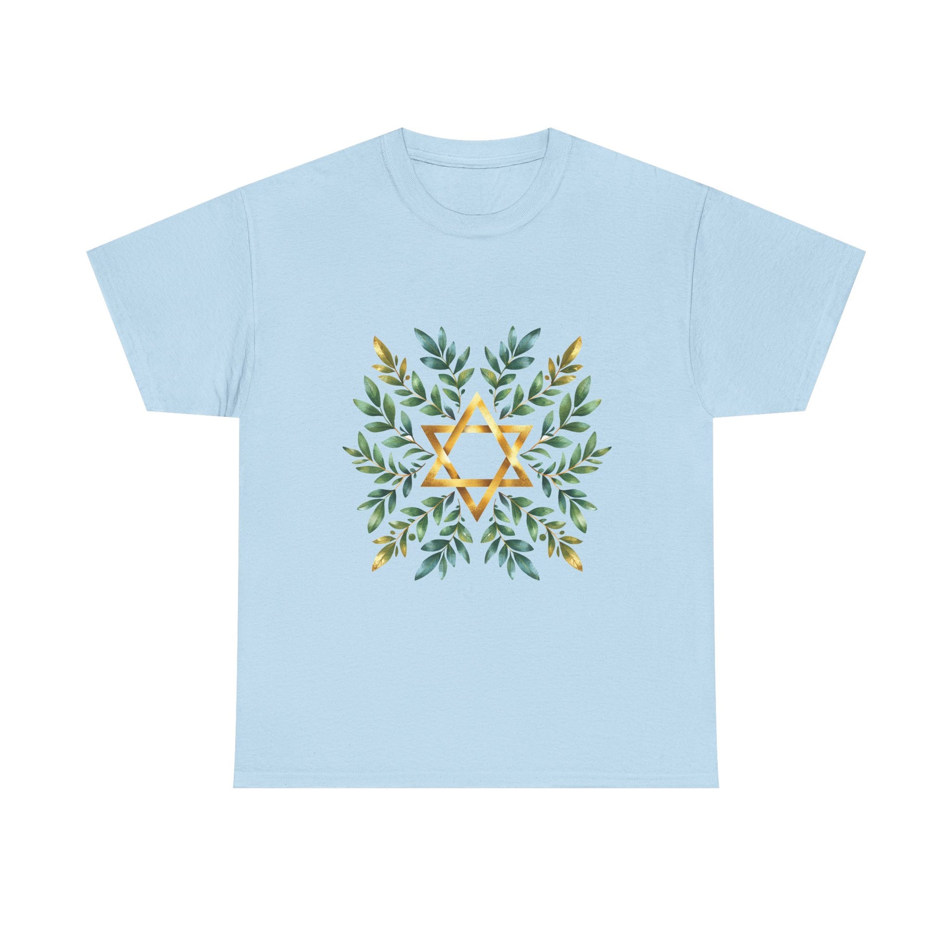 Star of David Wreath Unisex Heavy Cotton Tee - American Zionist